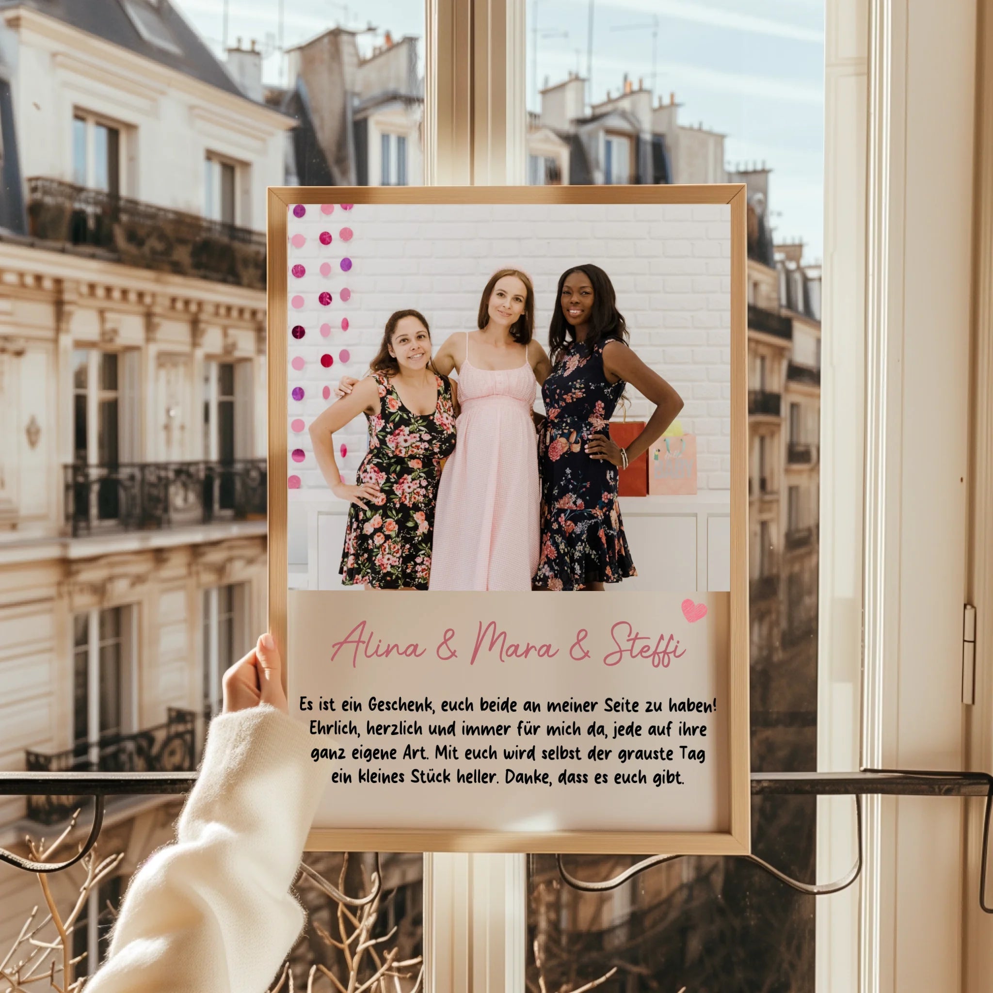 3 Freundinnen Foto Geschenk Poster gestalten - Prinolla