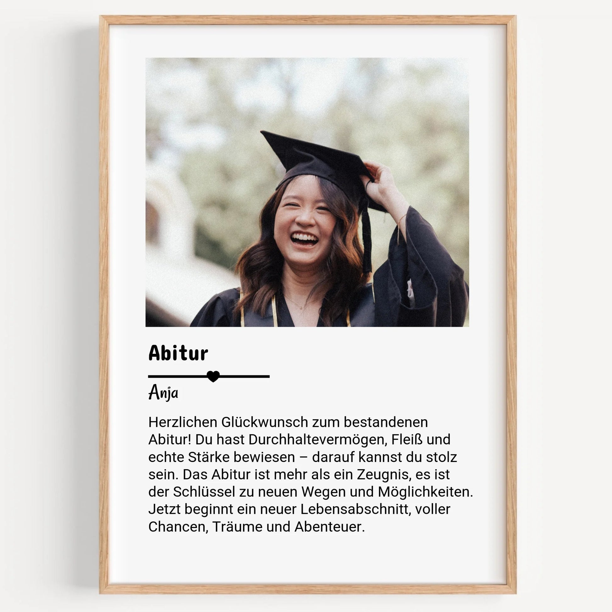 Abi Geschenk Foto mit Text personalisiert - Prinolla
