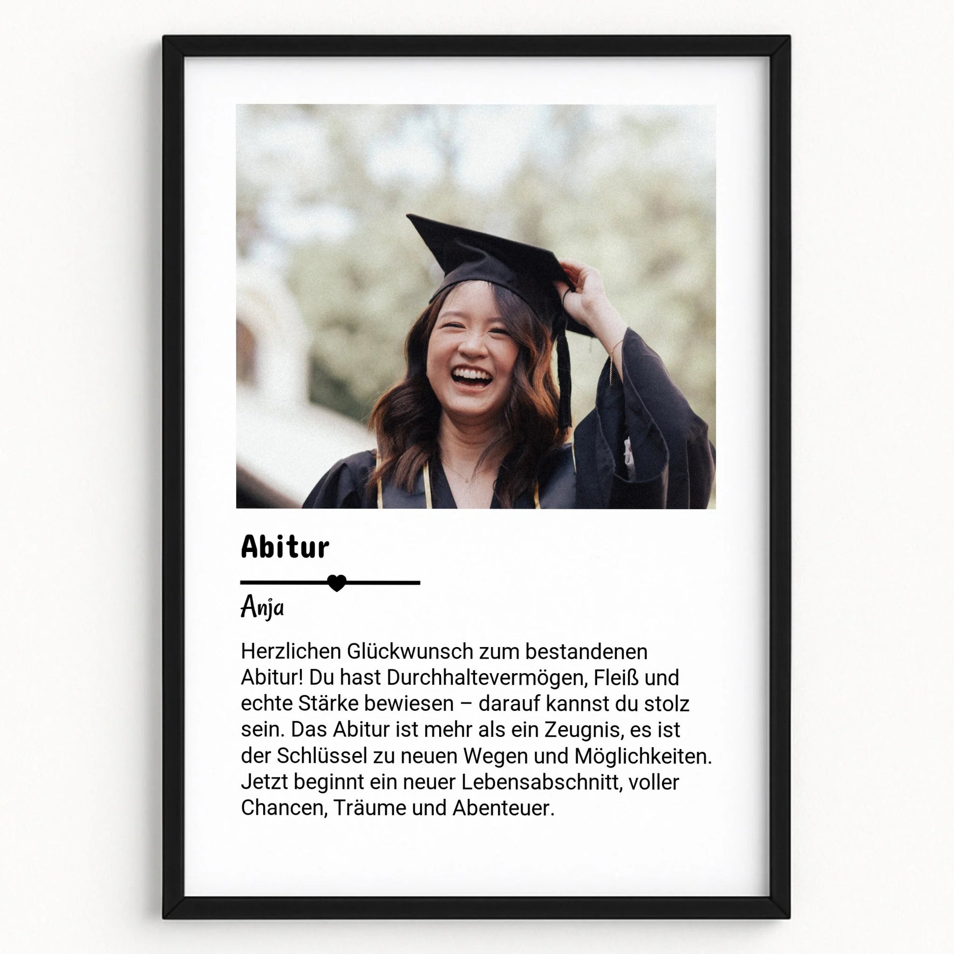 Abi Geschenk Foto mit Text personalisiert - Prinolla