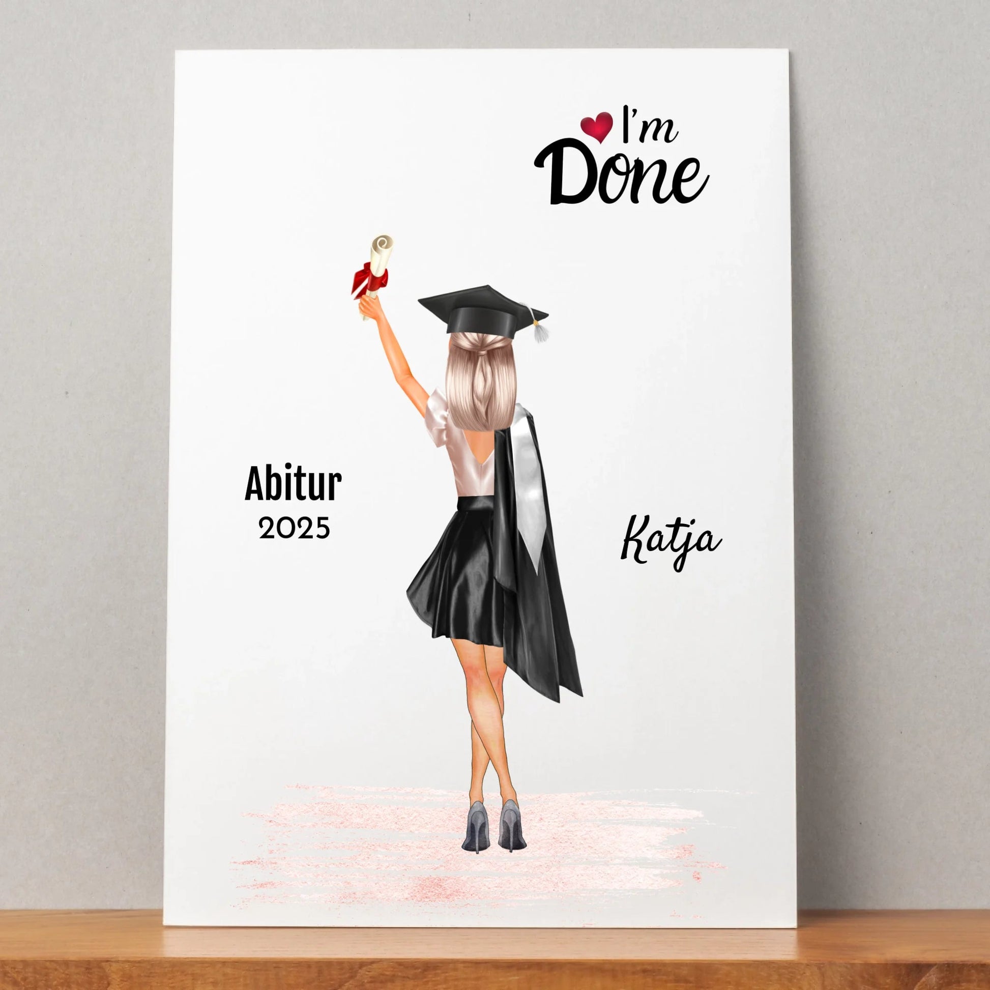 Abitur Abschlussgeschenk Poster für Sie - Prinolla