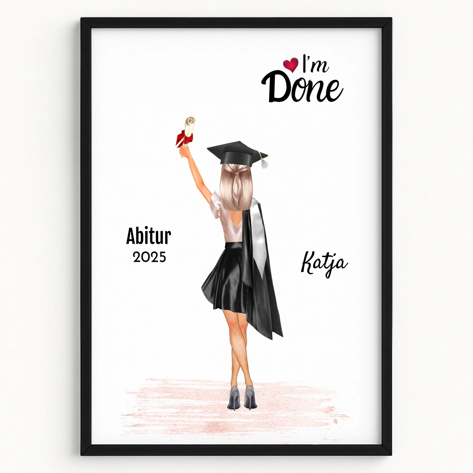 Abitur Abschlussgeschenk Poster für Sie - Prinolla