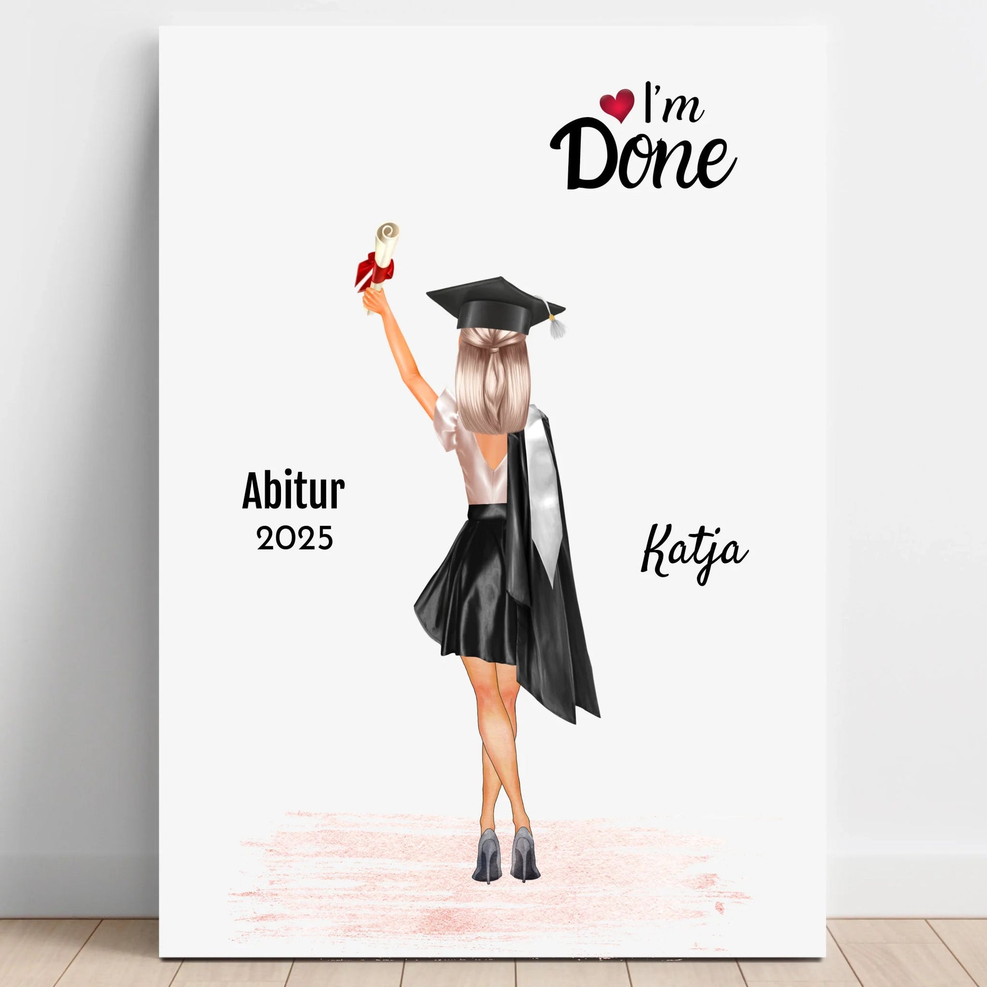 Abitur Abschlussgeschenk Poster für Sie - Prinolla