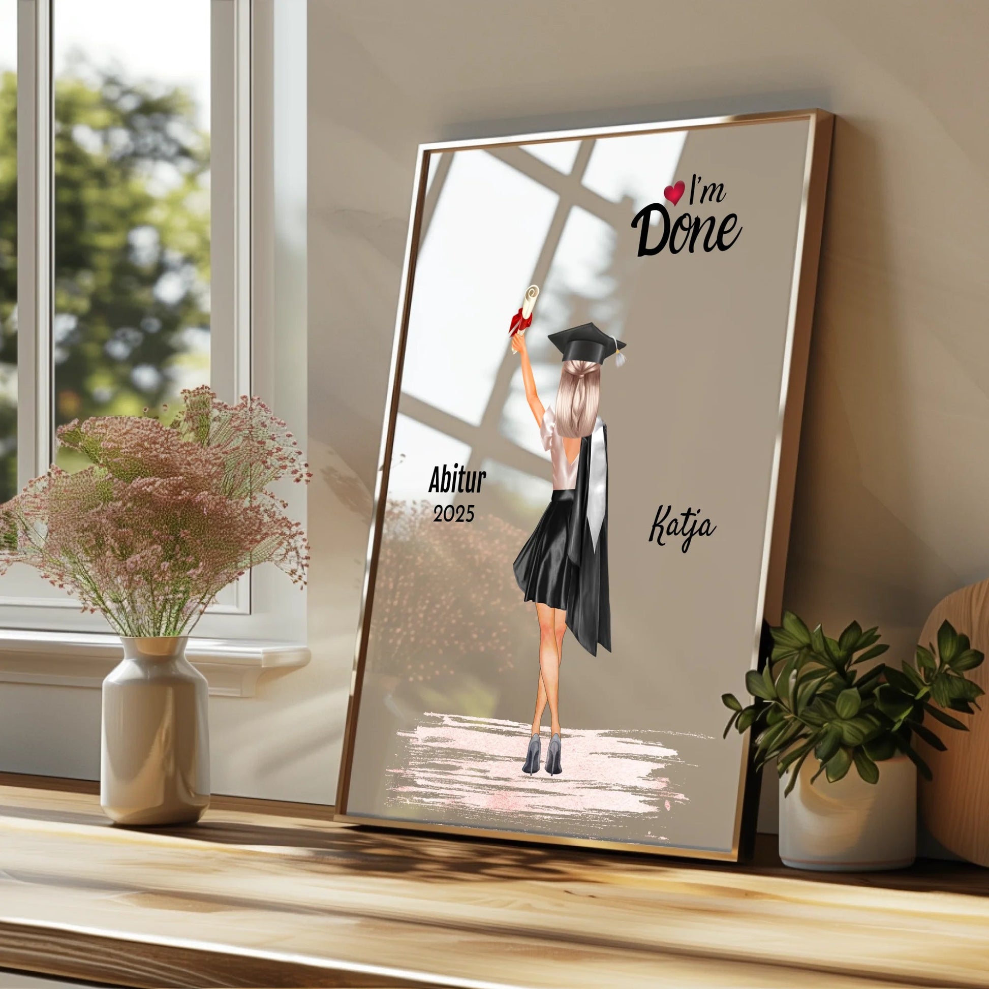 Abitur Abschlussgeschenk Poster für Sie - Prinolla