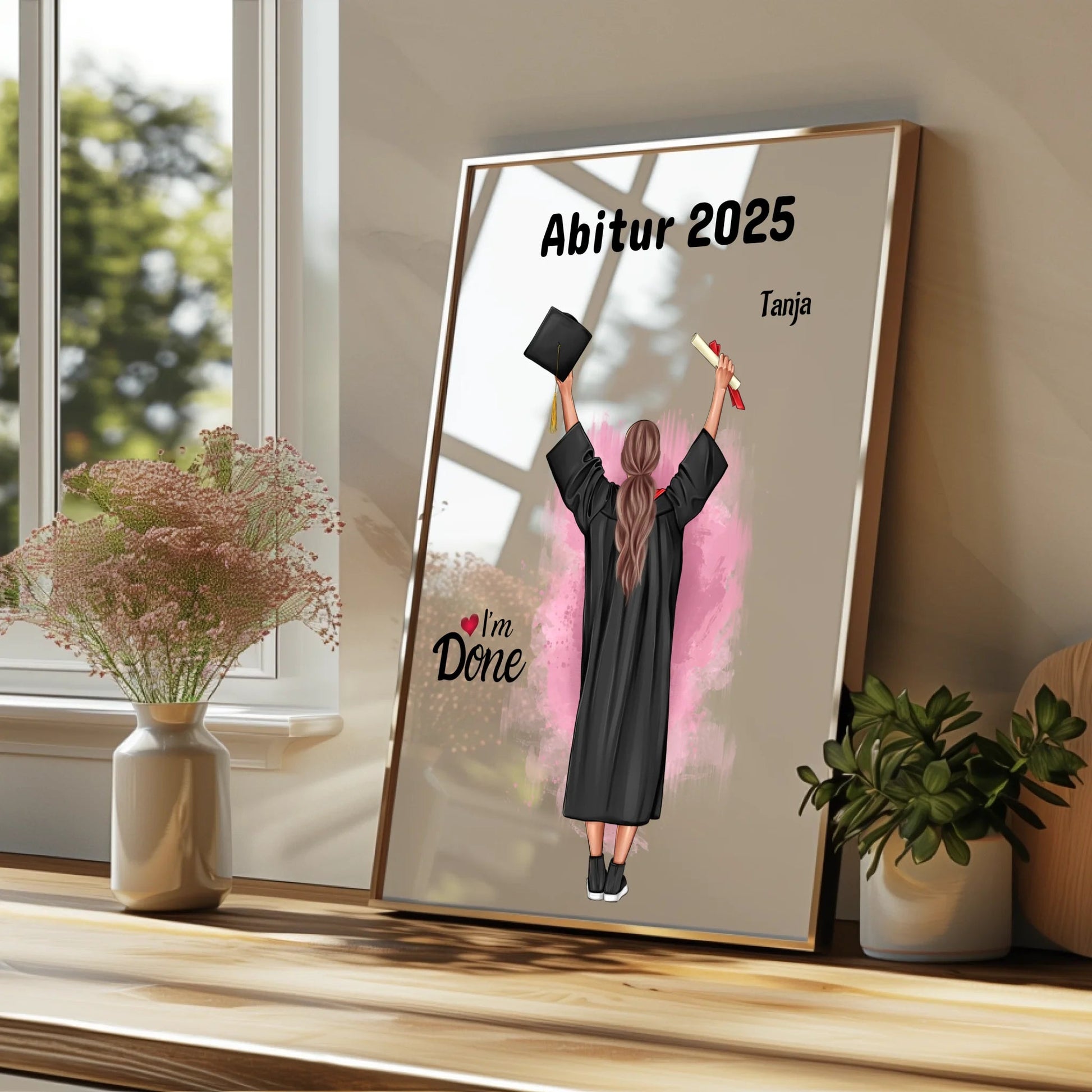 Abitur bestanden Geschenkidee Bild gestalten - Prinolla