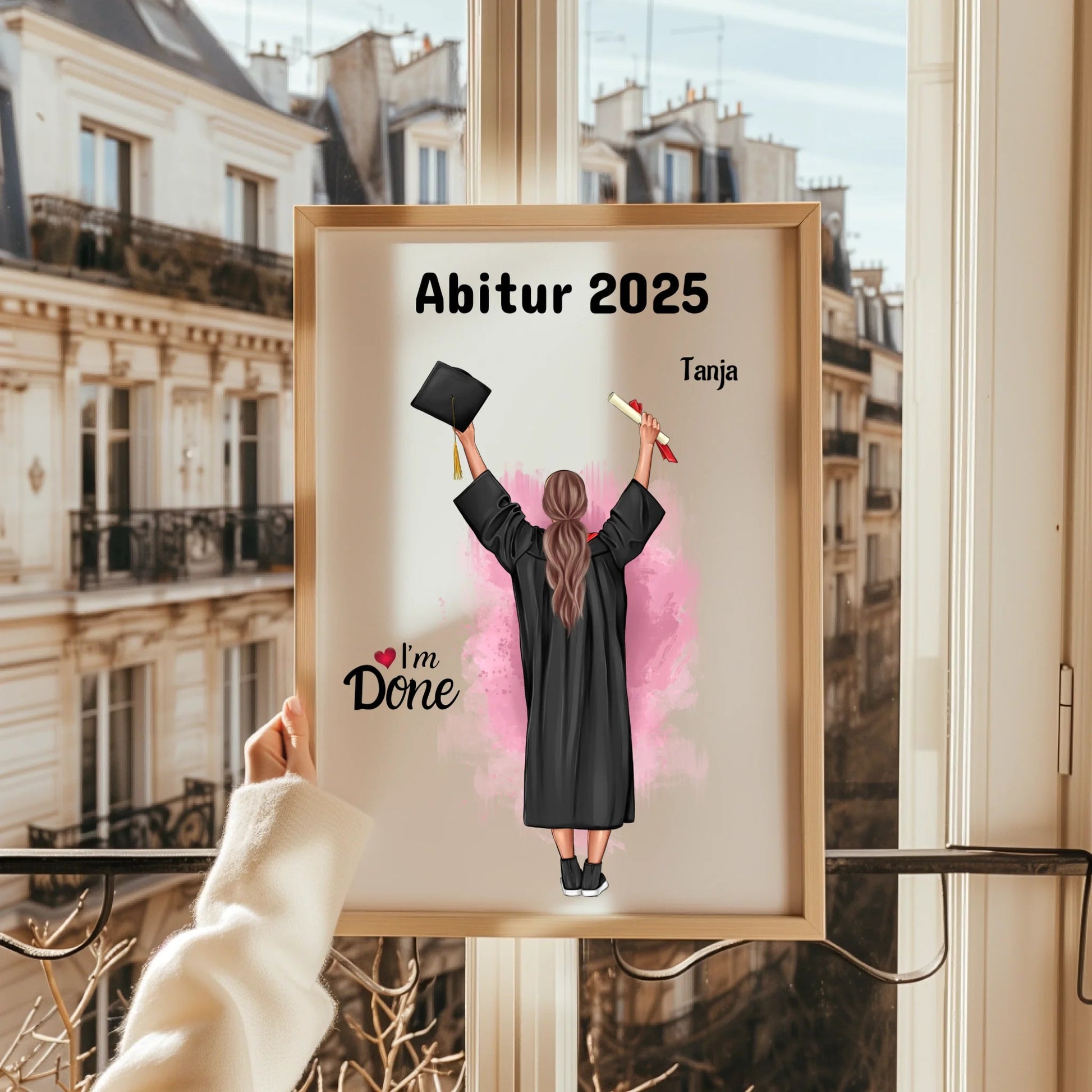 Abitur bestanden Geschenkidee Bild gestalten - Prinolla