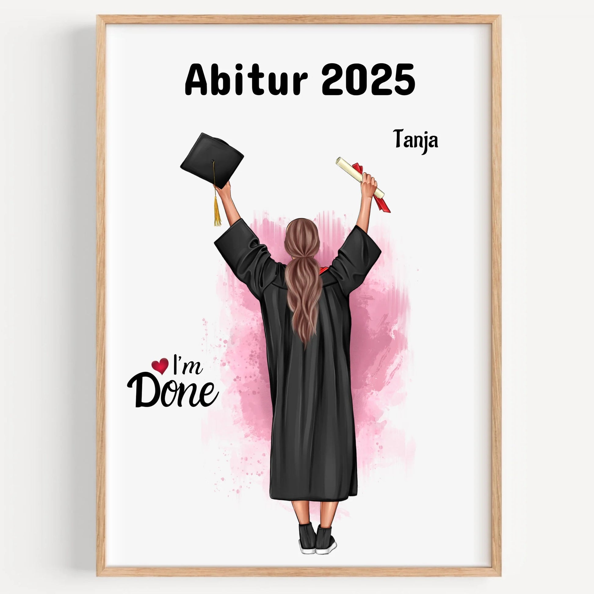 Abitur bestanden Geschenkidee Bild gestalten - Prinolla