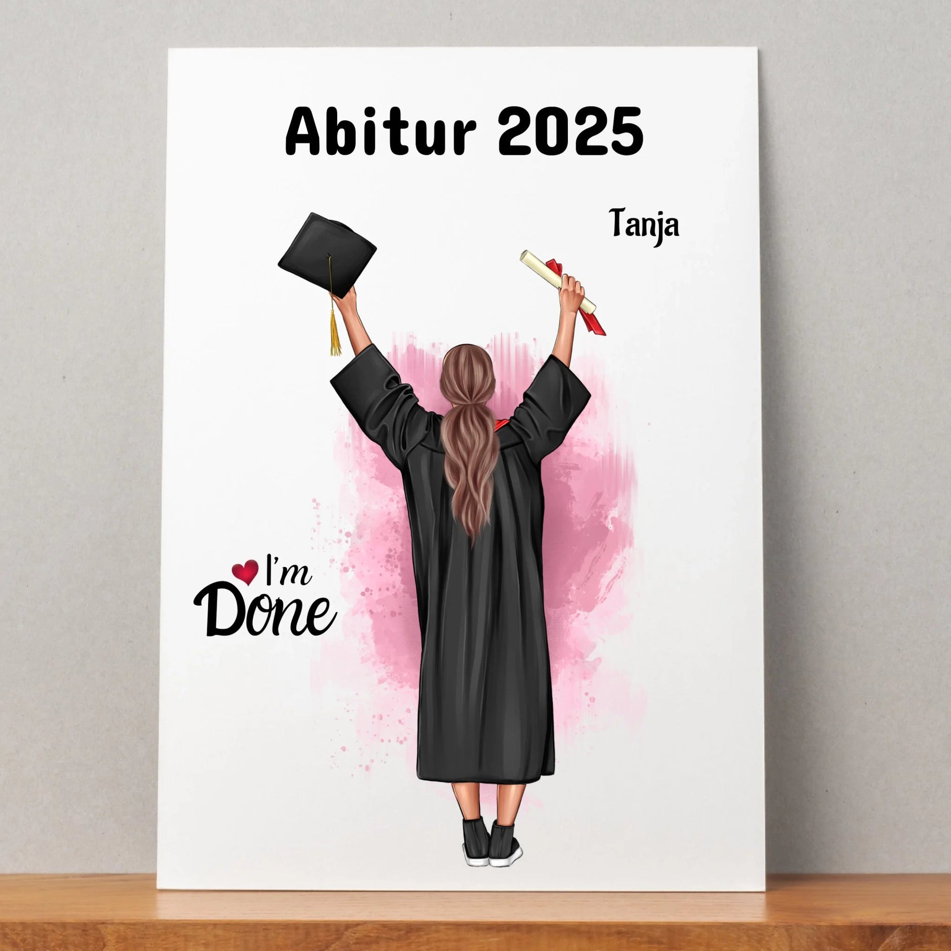 Abitur bestanden Geschenkidee Bild gestalten - Prinolla