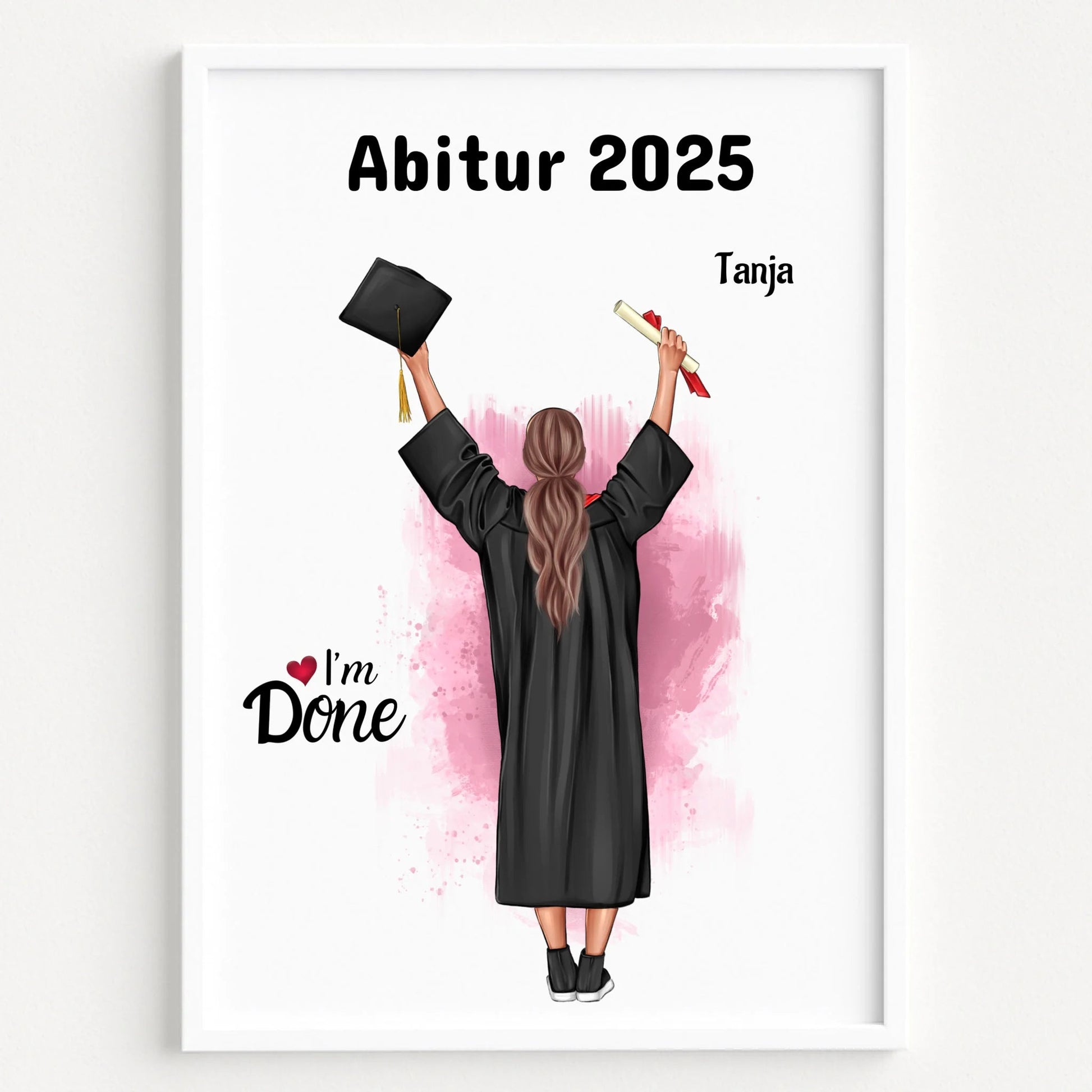 Abitur bestanden Geschenkidee Bild gestalten - Prinolla