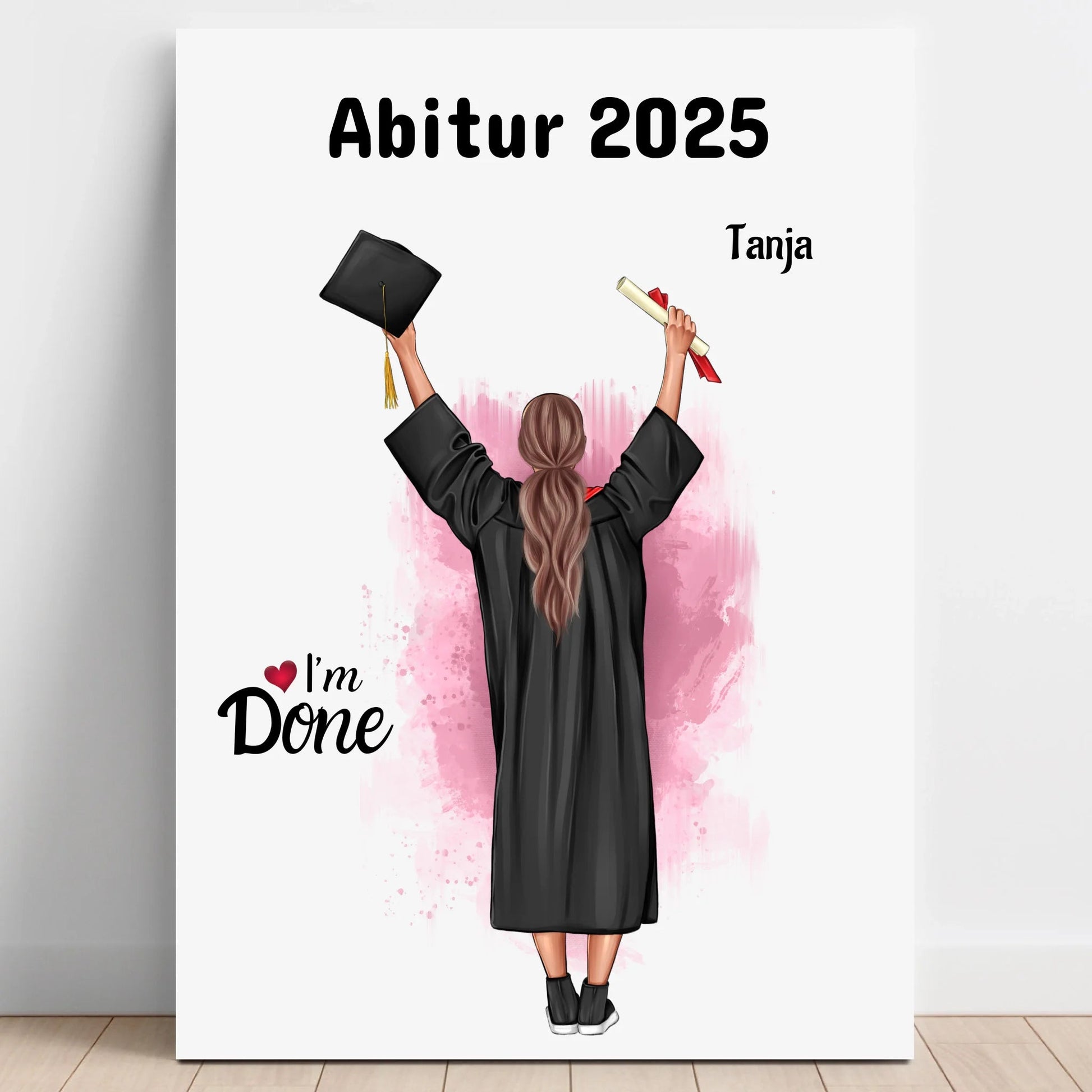 Abitur bestanden Geschenkidee Bild gestalten - Prinolla