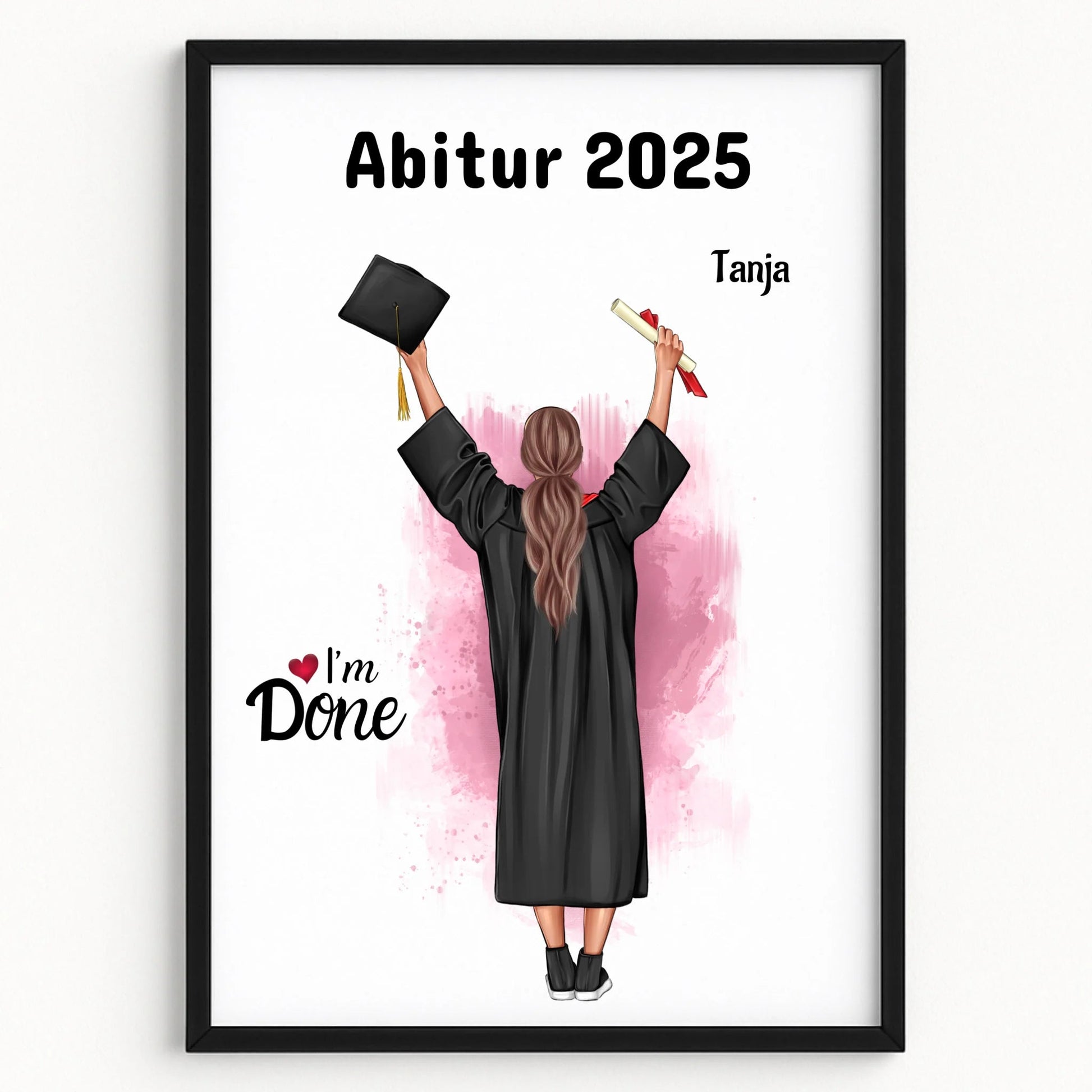 Abitur bestanden Geschenkidee Bild gestalten - Prinolla