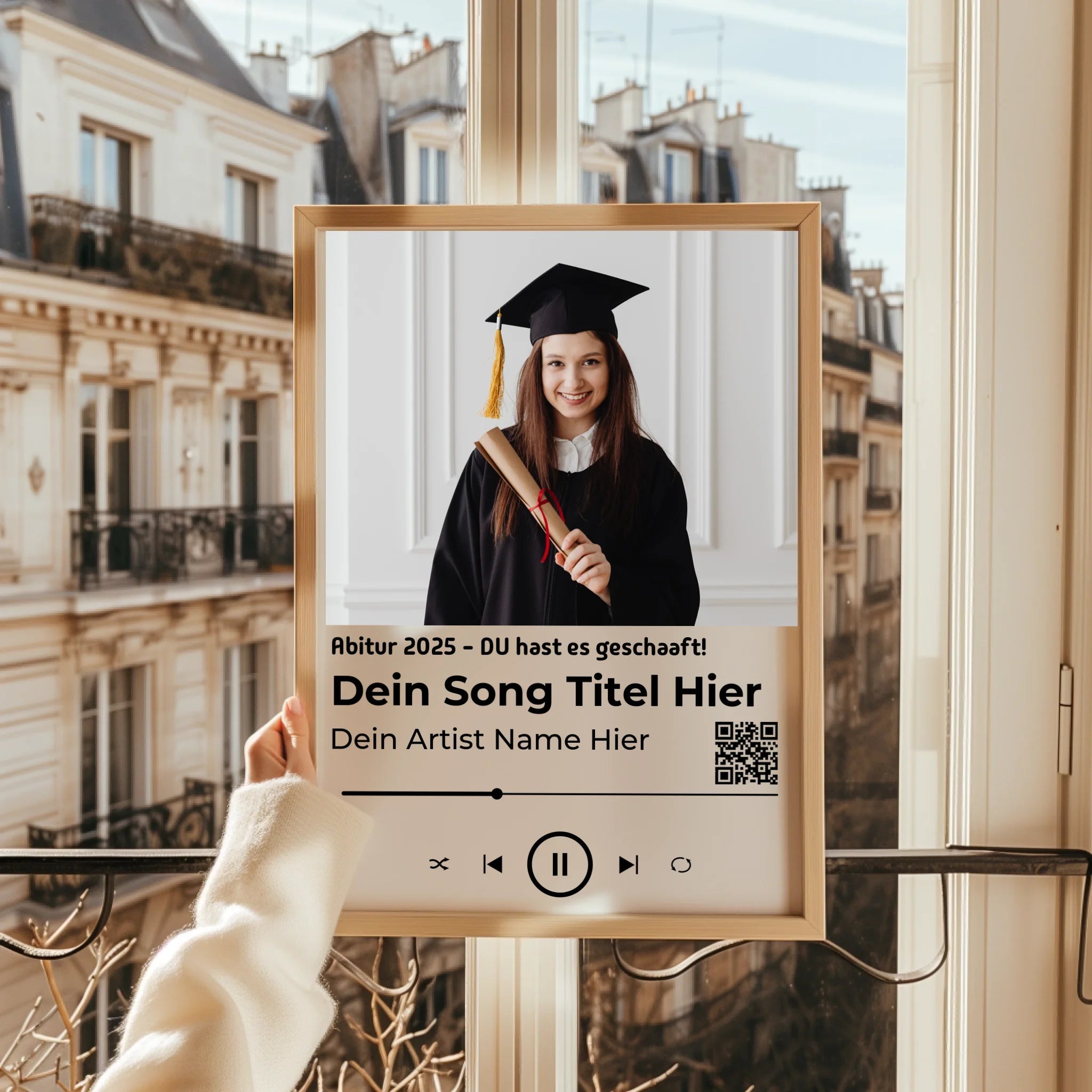 Abitur Foto Geschenk Musikposter personalisiert - Prinolla