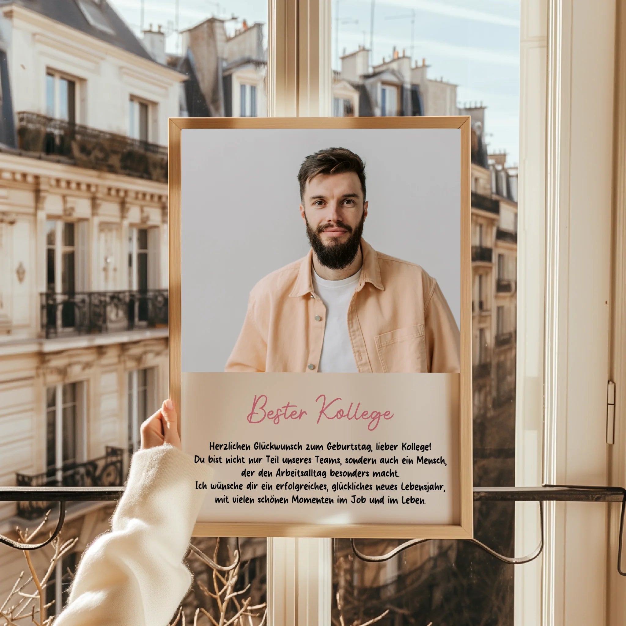 Arbeitskollege Foto Geschenk Poster personalisiert - Prinolla