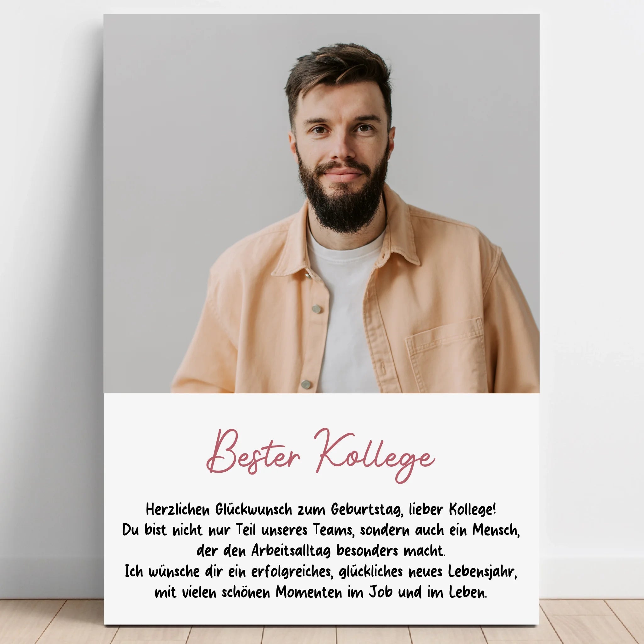 Arbeitskollege Foto Geschenk Poster personalisiert - Prinolla