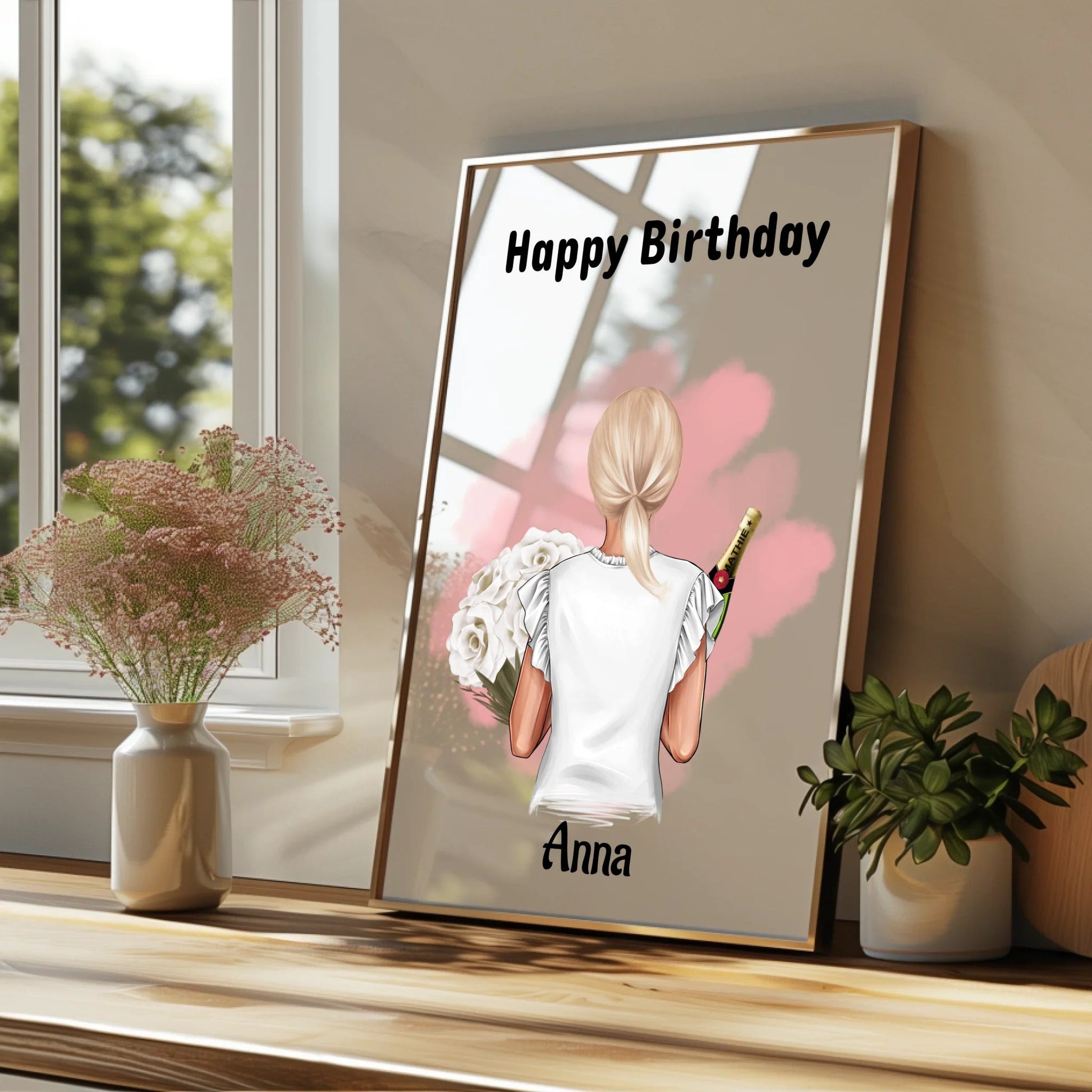 Arbeitskollegin Frau Geburtstag Geschenk Poster - Prinolla