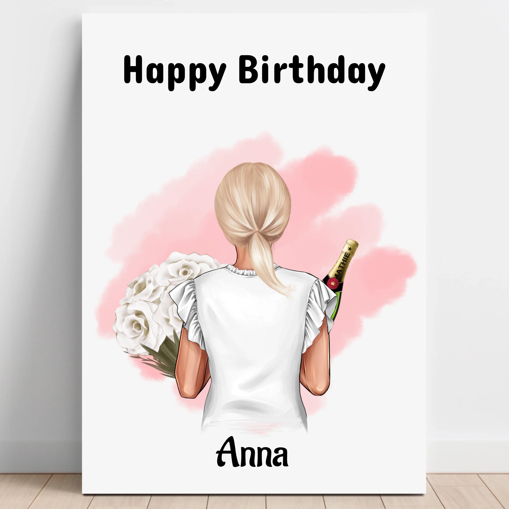 Arbeitskollegin Frau Geburtstag Geschenk Poster - Prinolla