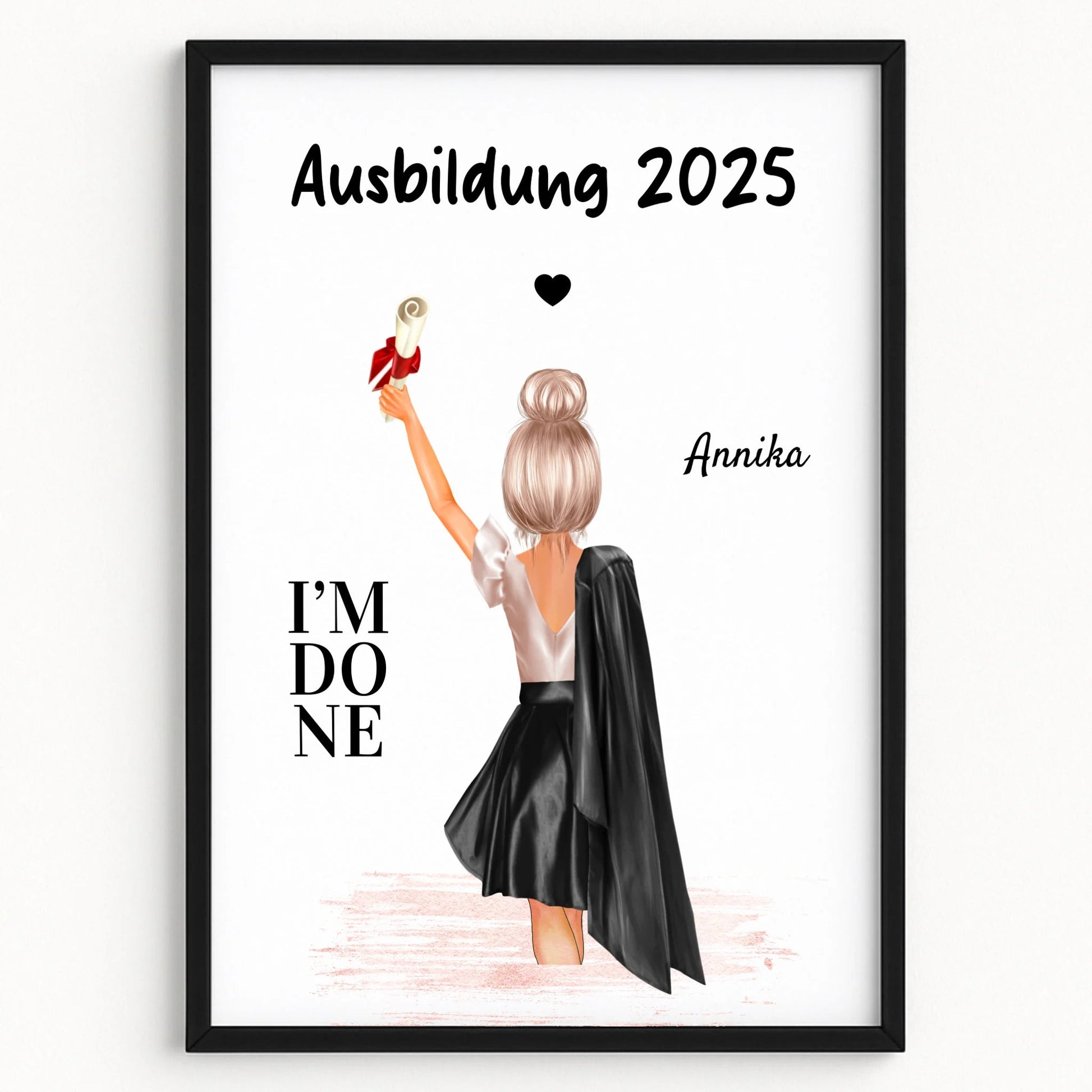 Ausbildung Poster Geschenk personalisiert - Prinolla