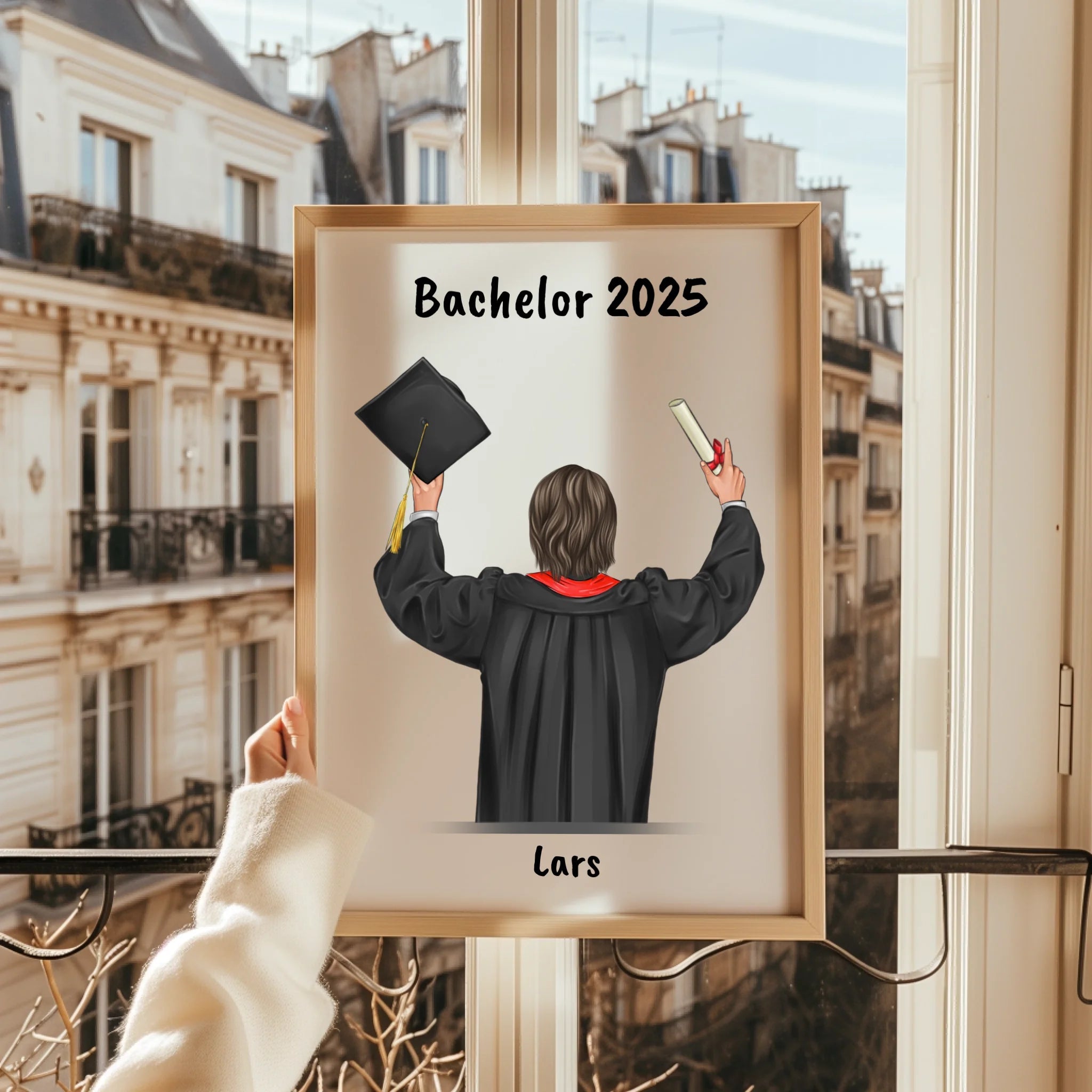 Bachelor Geschenk Poster von Eltern & Großeltern personalisiert - Prinolla