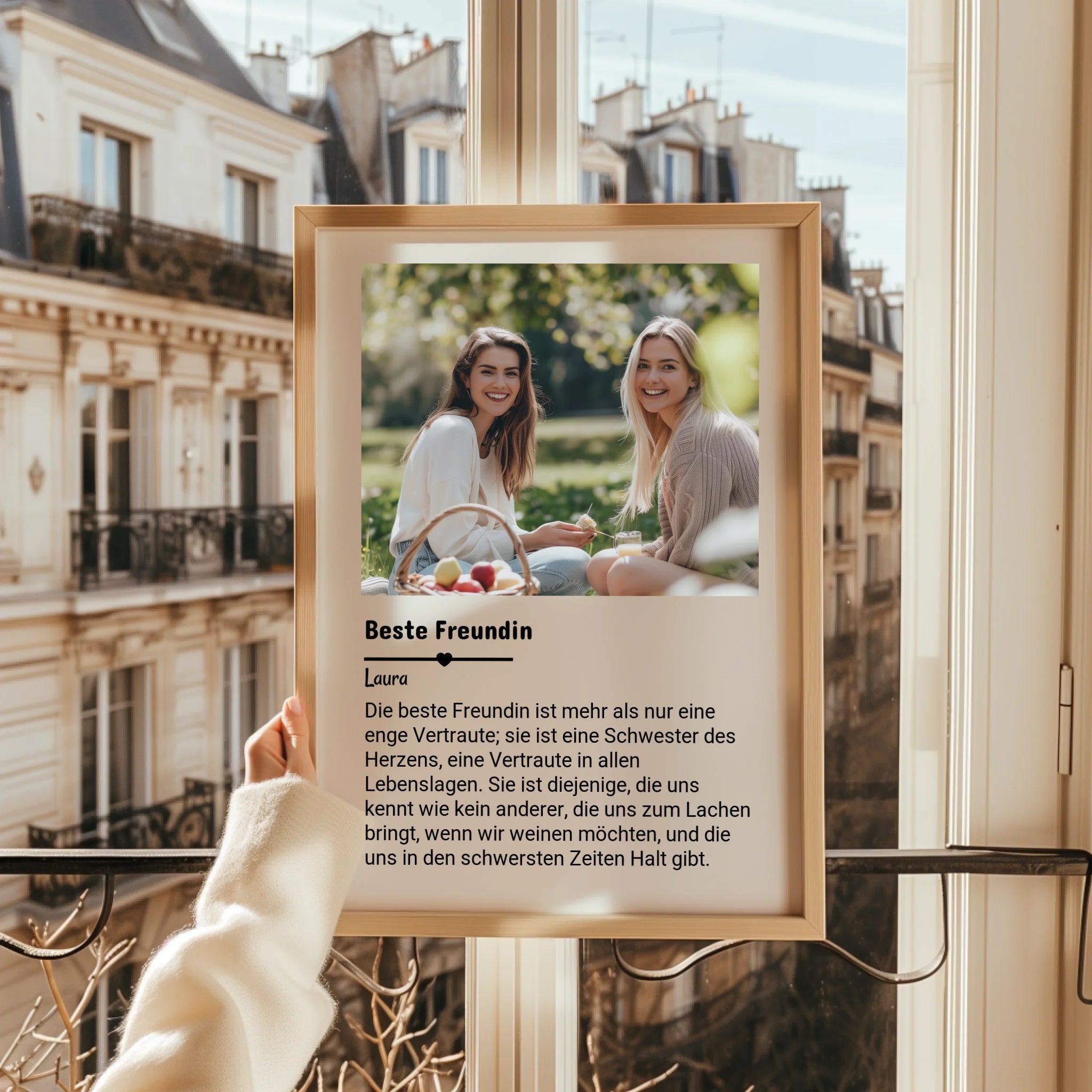 Beste Freundin Definition Poster Geschenk mit Foto personalisiert - Prinolla