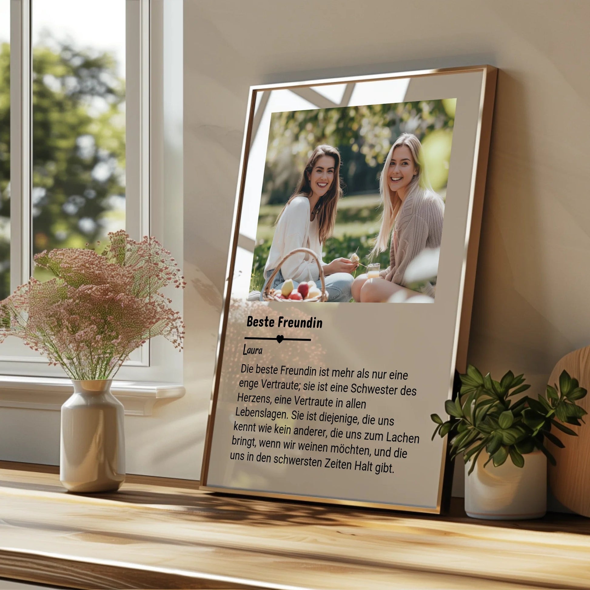 Beste Freundin Definition Poster Geschenk mit Foto personalisiert - Prinolla