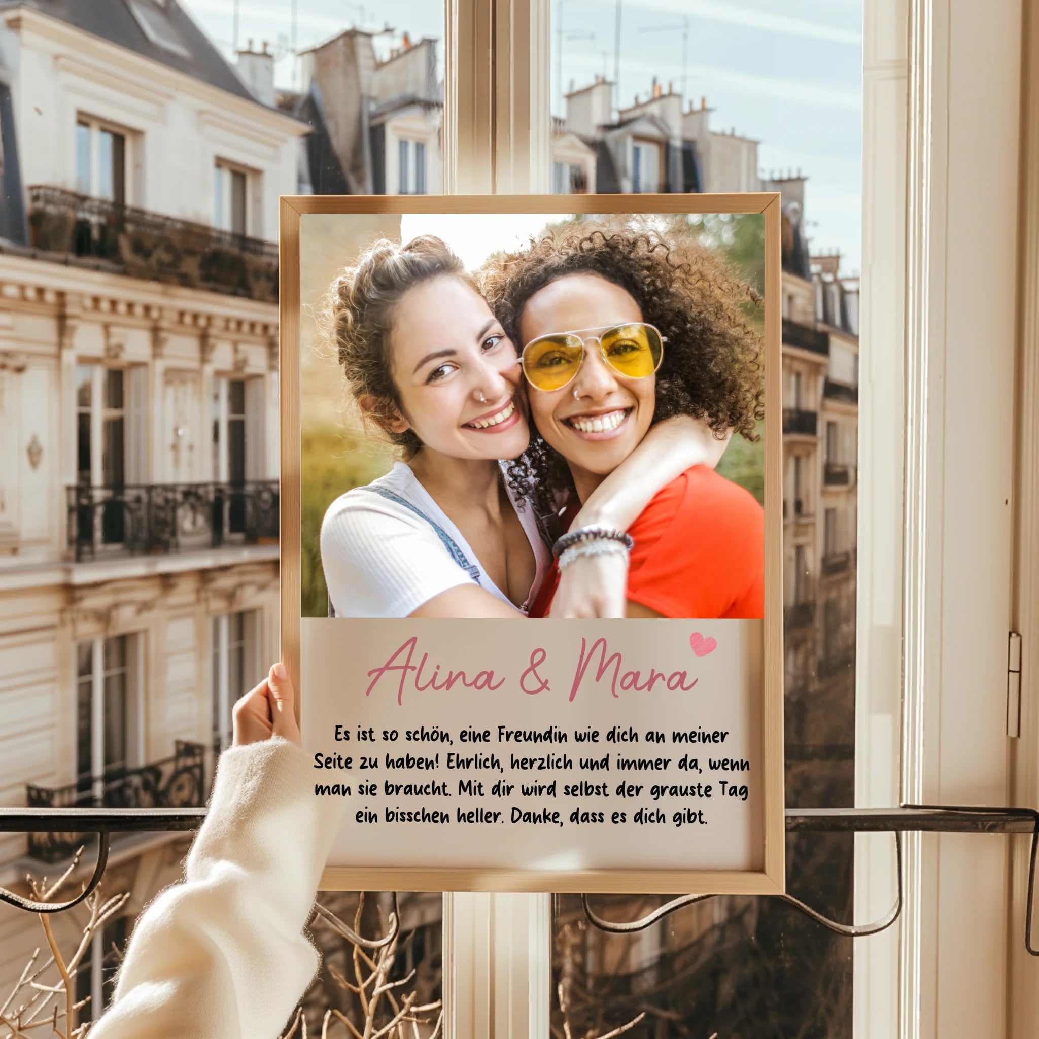 Beste Freundin Foto Geschenk Poster mit Spruch personalisiert - Prinolla