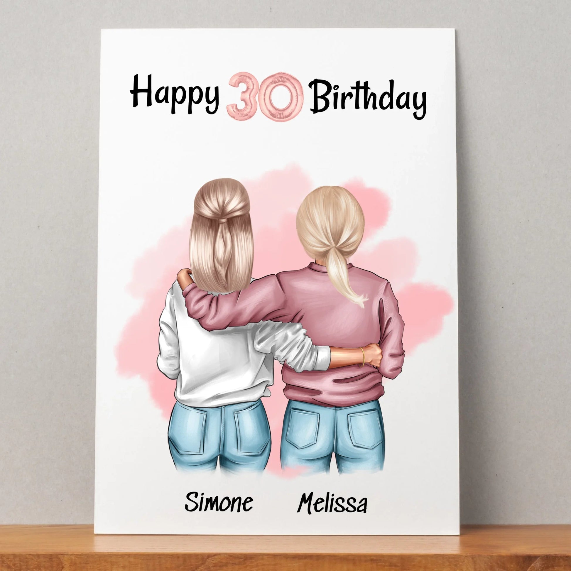 Beste Freundin Geburtstagsgeschenk Bild gestalten - Prinolla