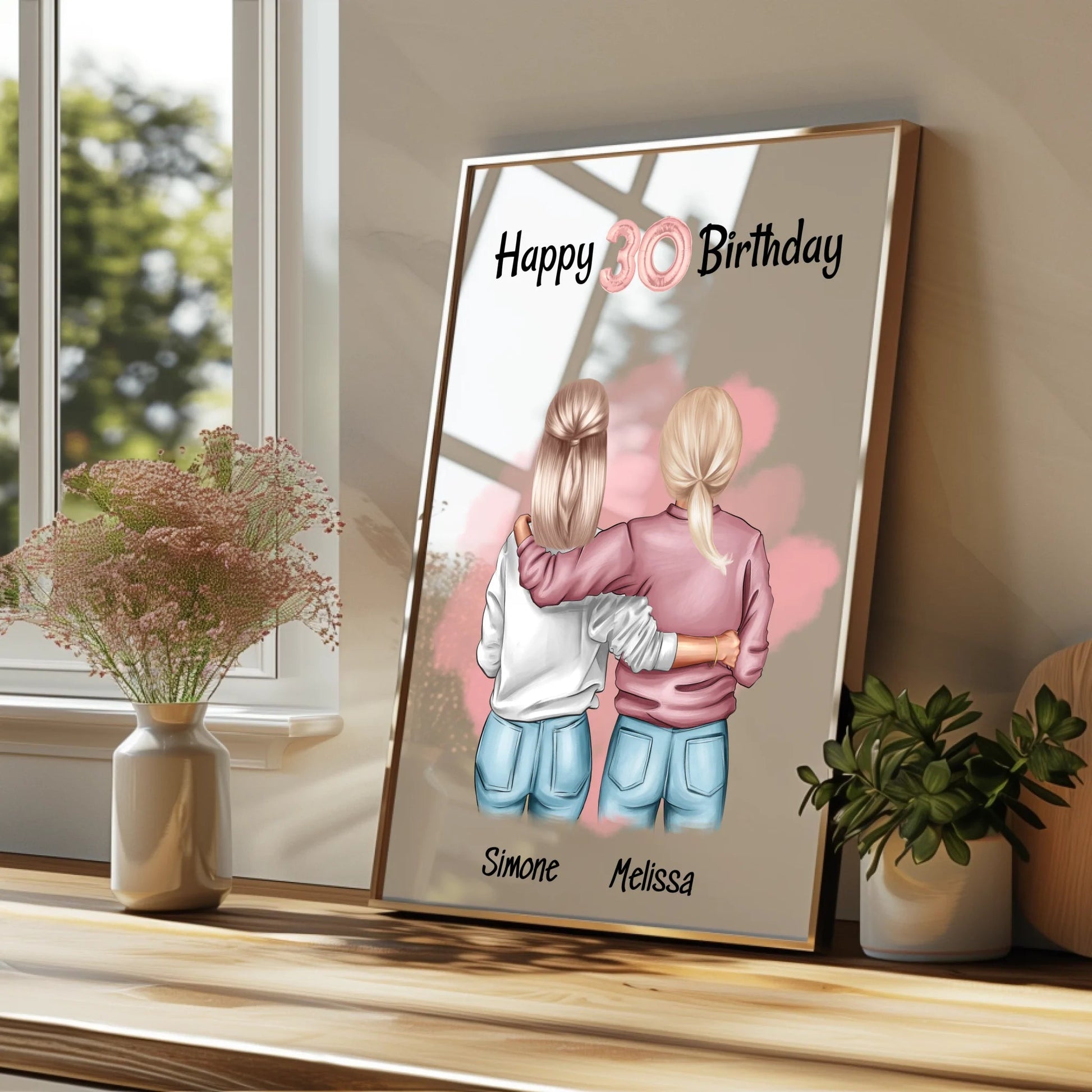 Beste Freundin Geburtstagsgeschenk Bild gestalten - Prinolla