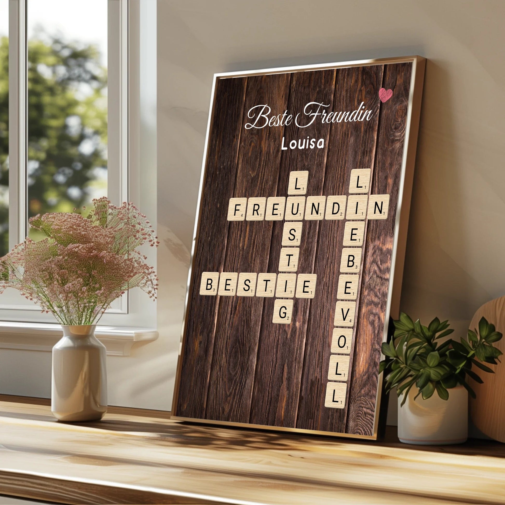 Beste Freundin Geschenk Wort Definition Poster personalisiert - Prinolla