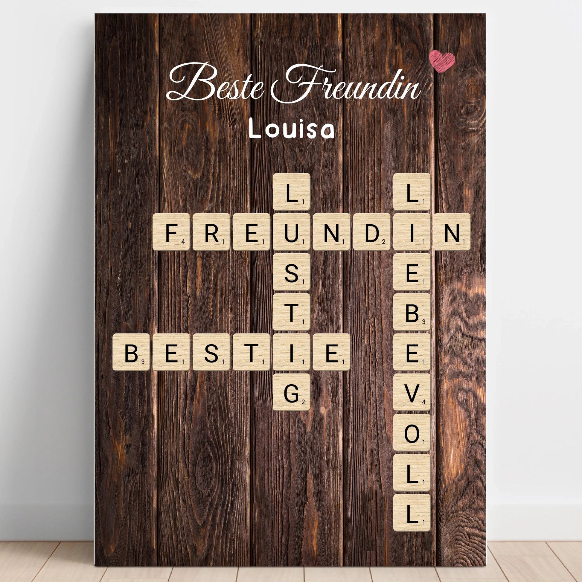 Beste Freundin Geschenk Wort Definition Poster personalisiert - Prinolla