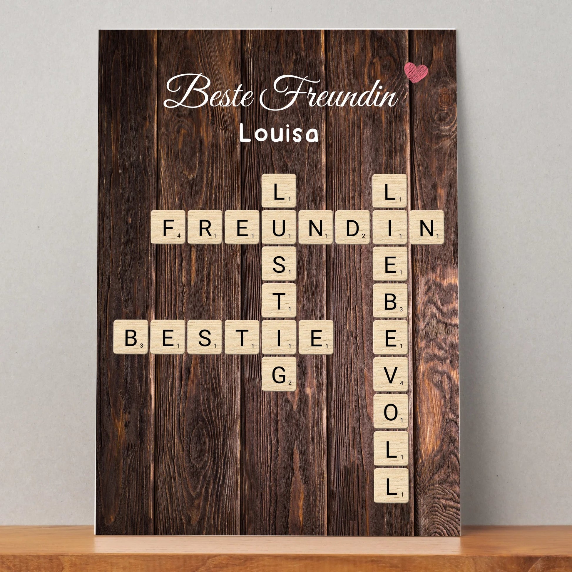 Beste Freundin Geschenk Wort Definition Poster personalisiert - Prinolla