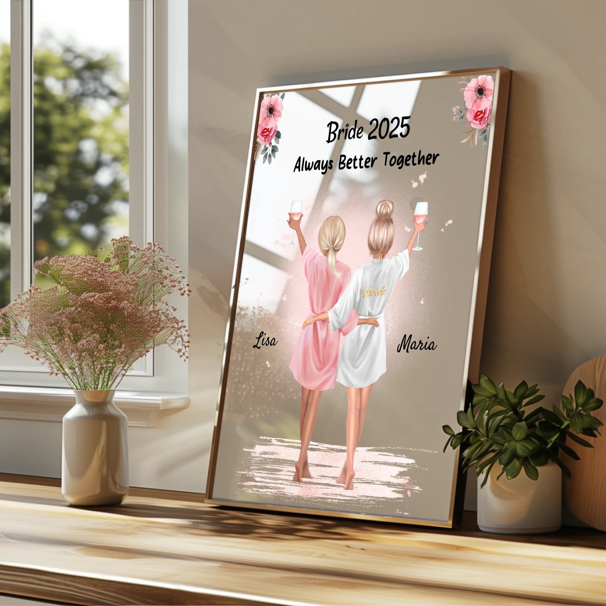 Beste Freundin JGA Junggesellinnenabschied Bild personalisiert gestalten - Prinolla