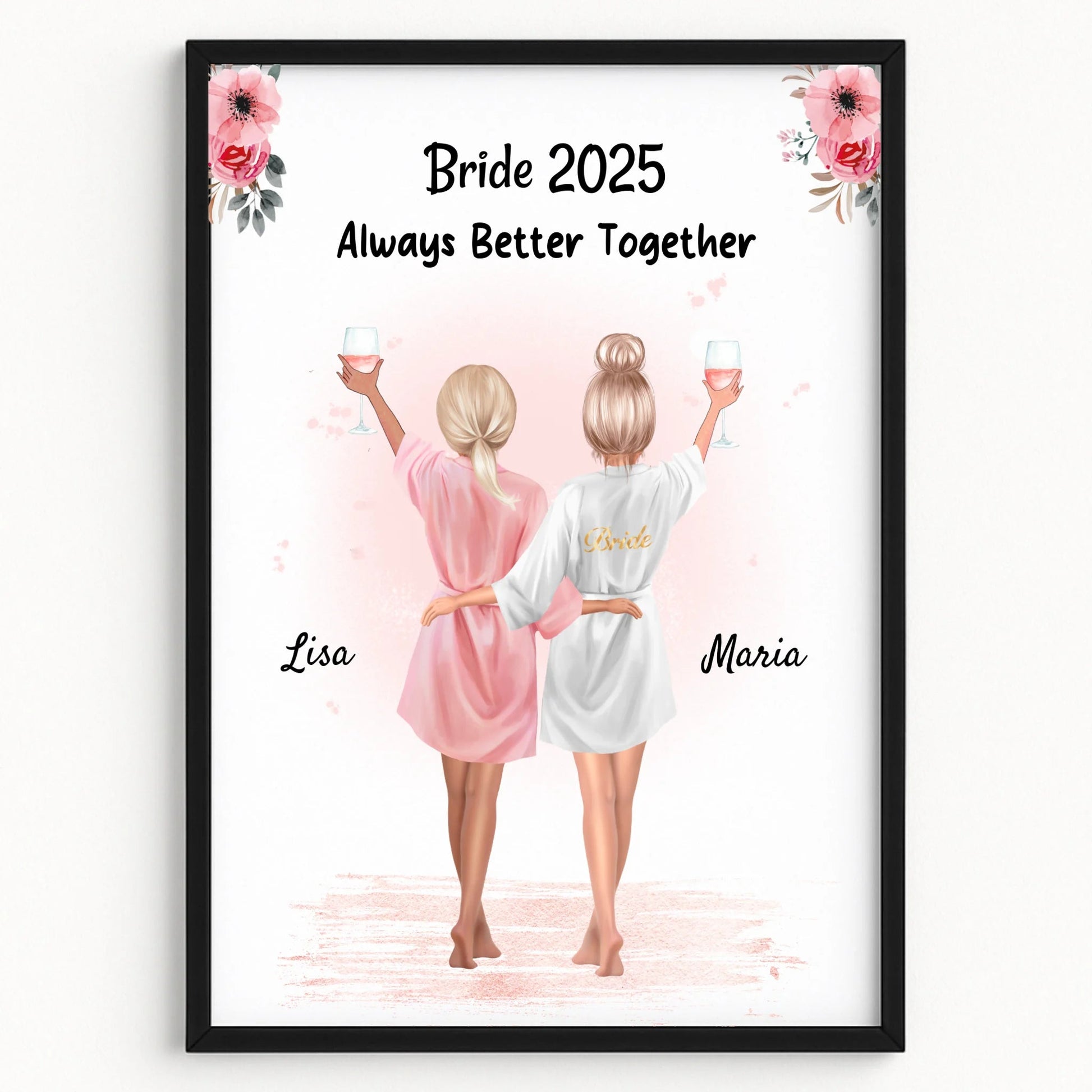 Beste Freundin JGA Junggesellinnenabschied Bild personalisiert gestalten - Prinolla