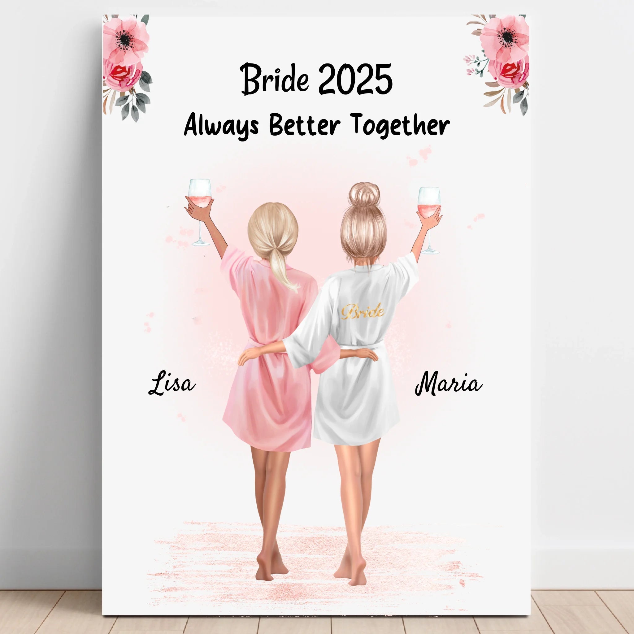 Beste Freundin JGA Junggesellinnenabschied Bild personalisiert gestalten - Prinolla