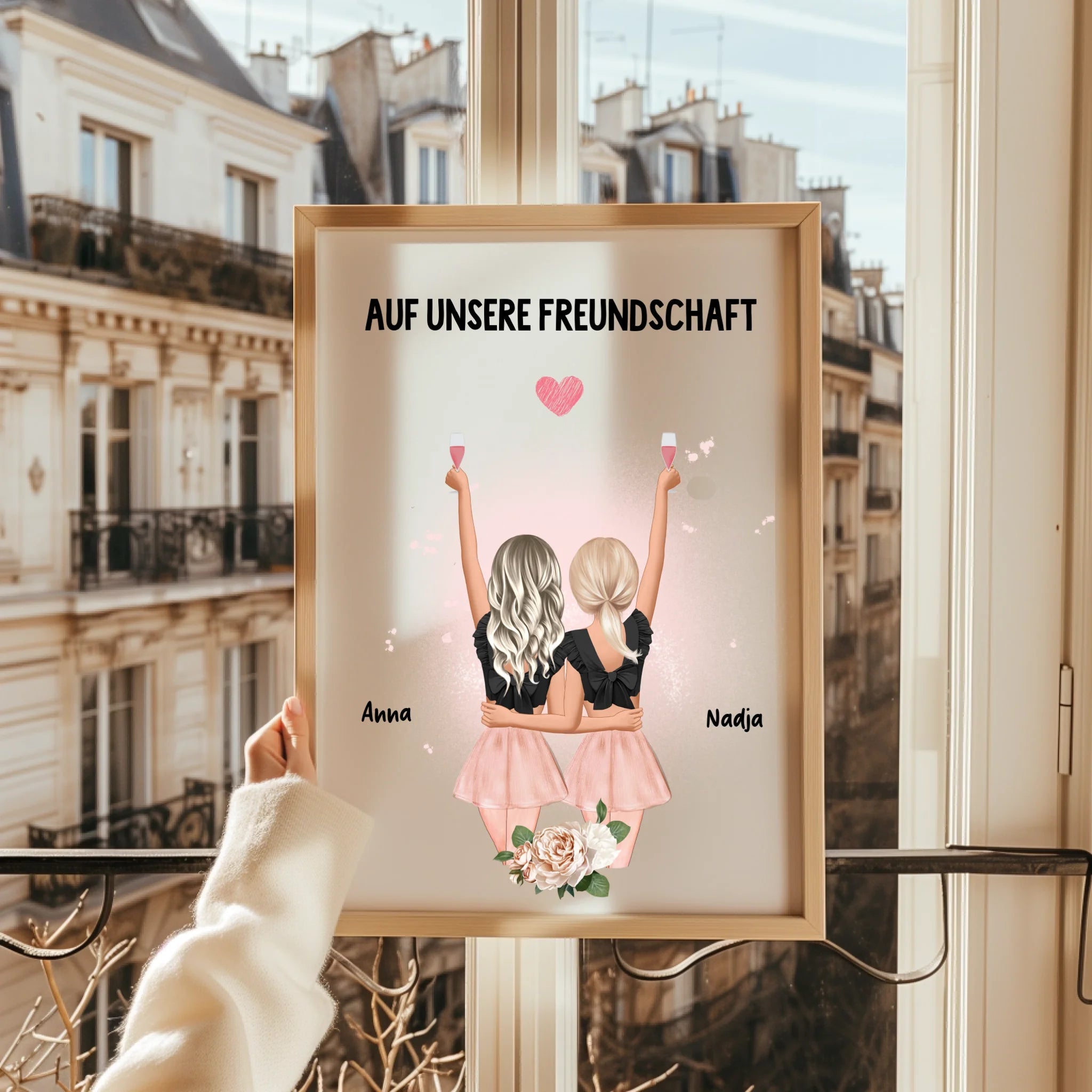 Beste Freundin Mädchen Poster Geschenk gestalten - Prinolla