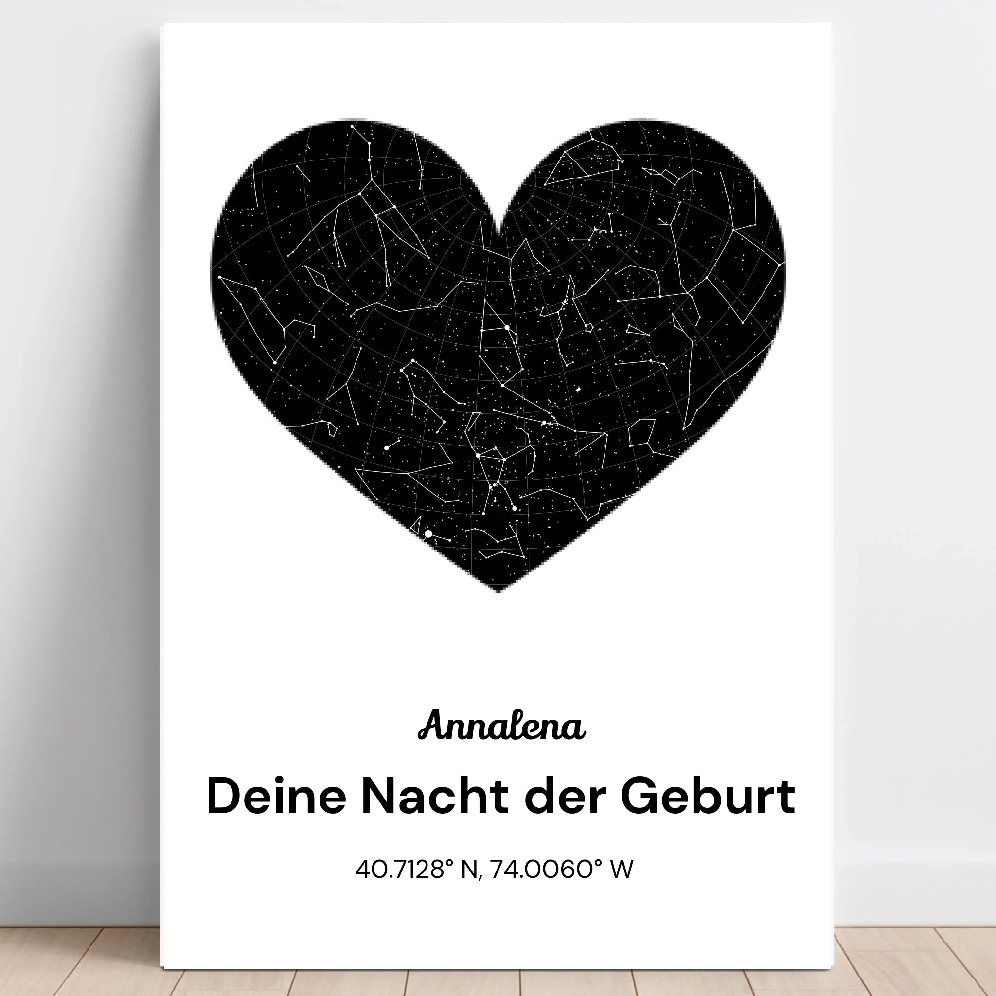 Beste Freundin Sternenhimmel Geburtstagsgeschenk Poster gestalten - Prinolla