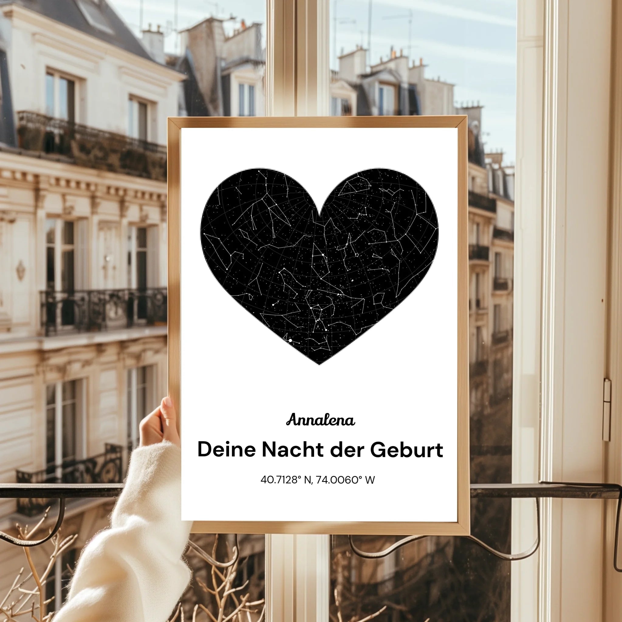 Beste Freundin Sternenhimmel Geburtstagsgeschenk Poster gestalten - Prinolla