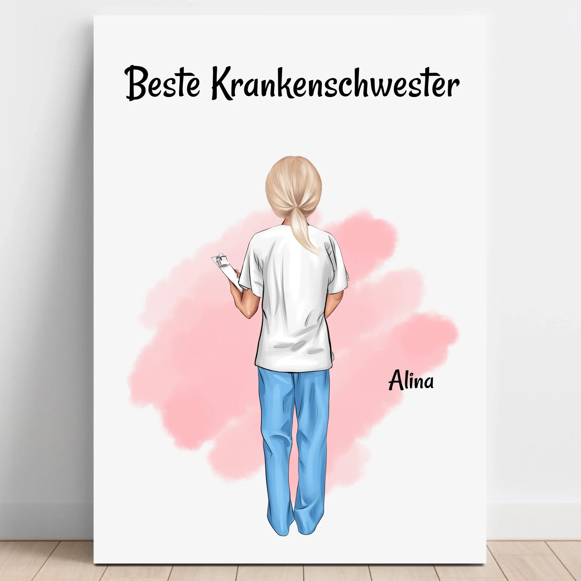 Beste Krankenschwester Geschenk Illustration Poster - Prinolla