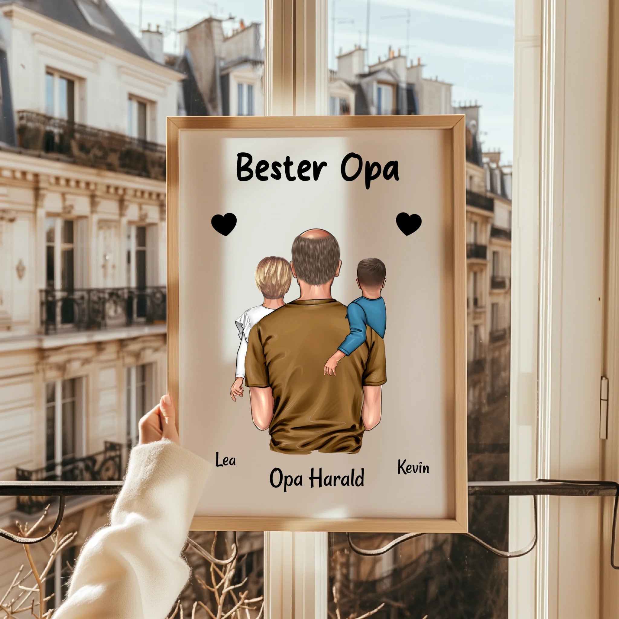 Bester Opa Geschenk: Opa und Enkelkinder Poster - Prinolla