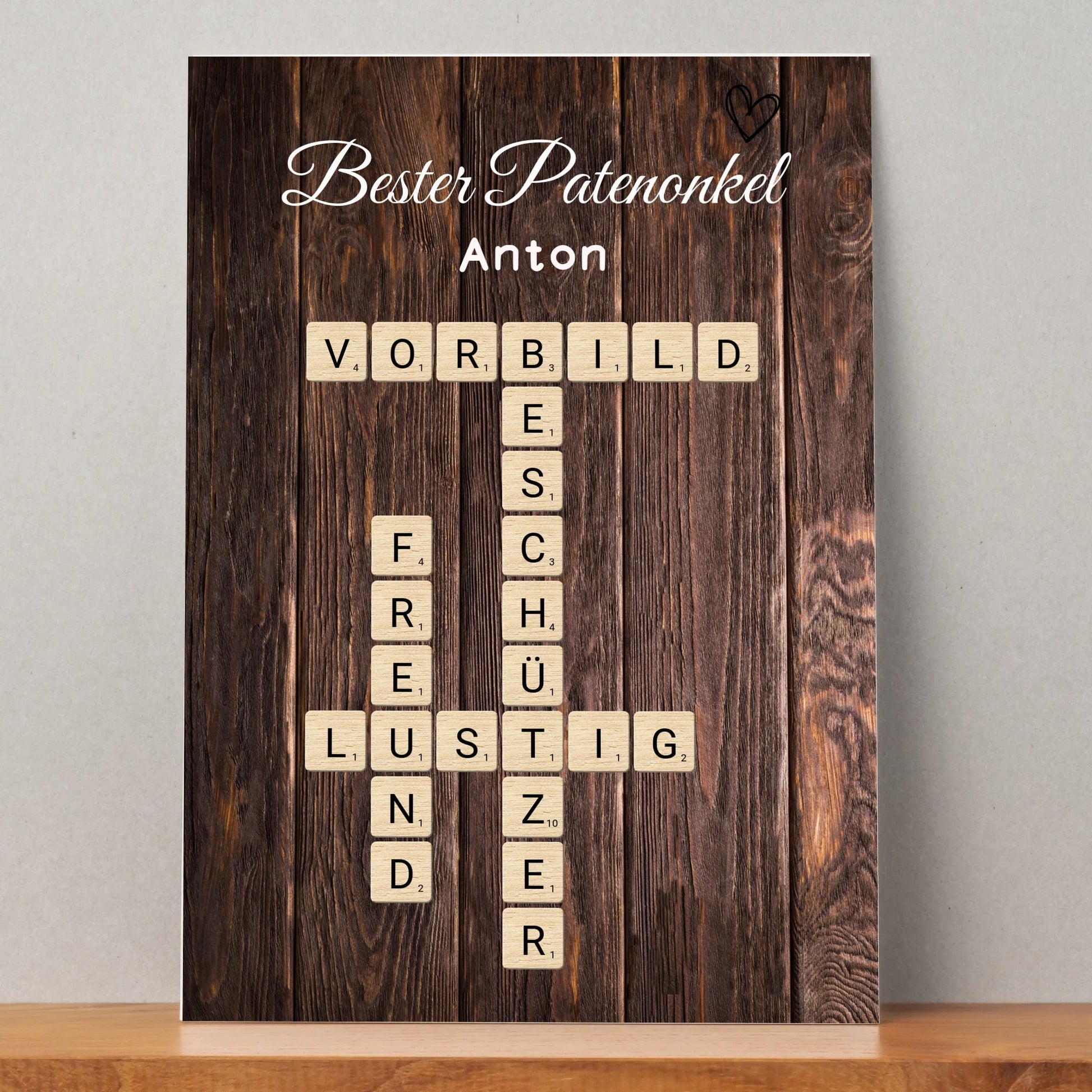 Bester Patenonkel Word Definition Poster Geschenk gestalten - Prinolla