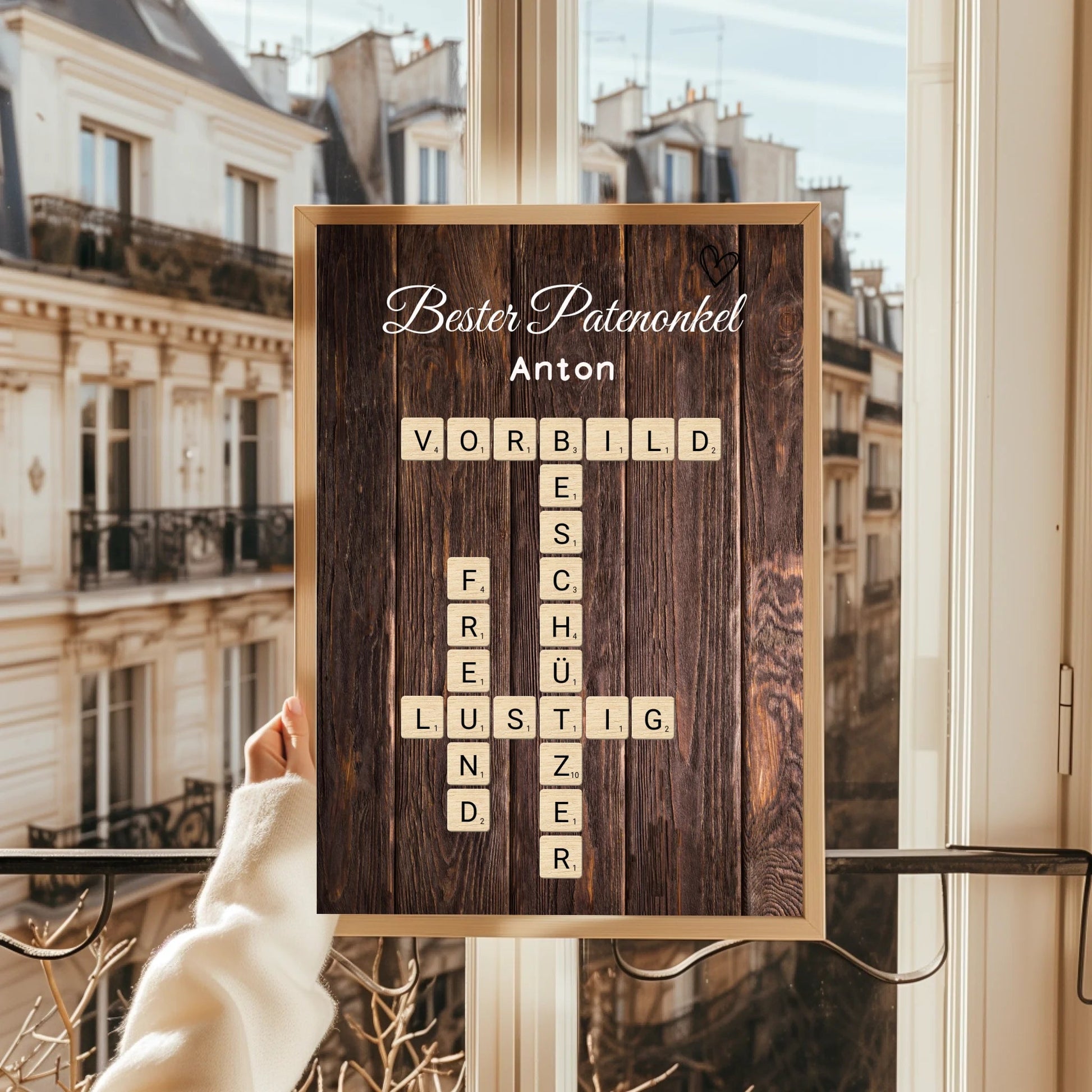 Bester Patenonkel Word Definition Poster Geschenk gestalten - Prinolla