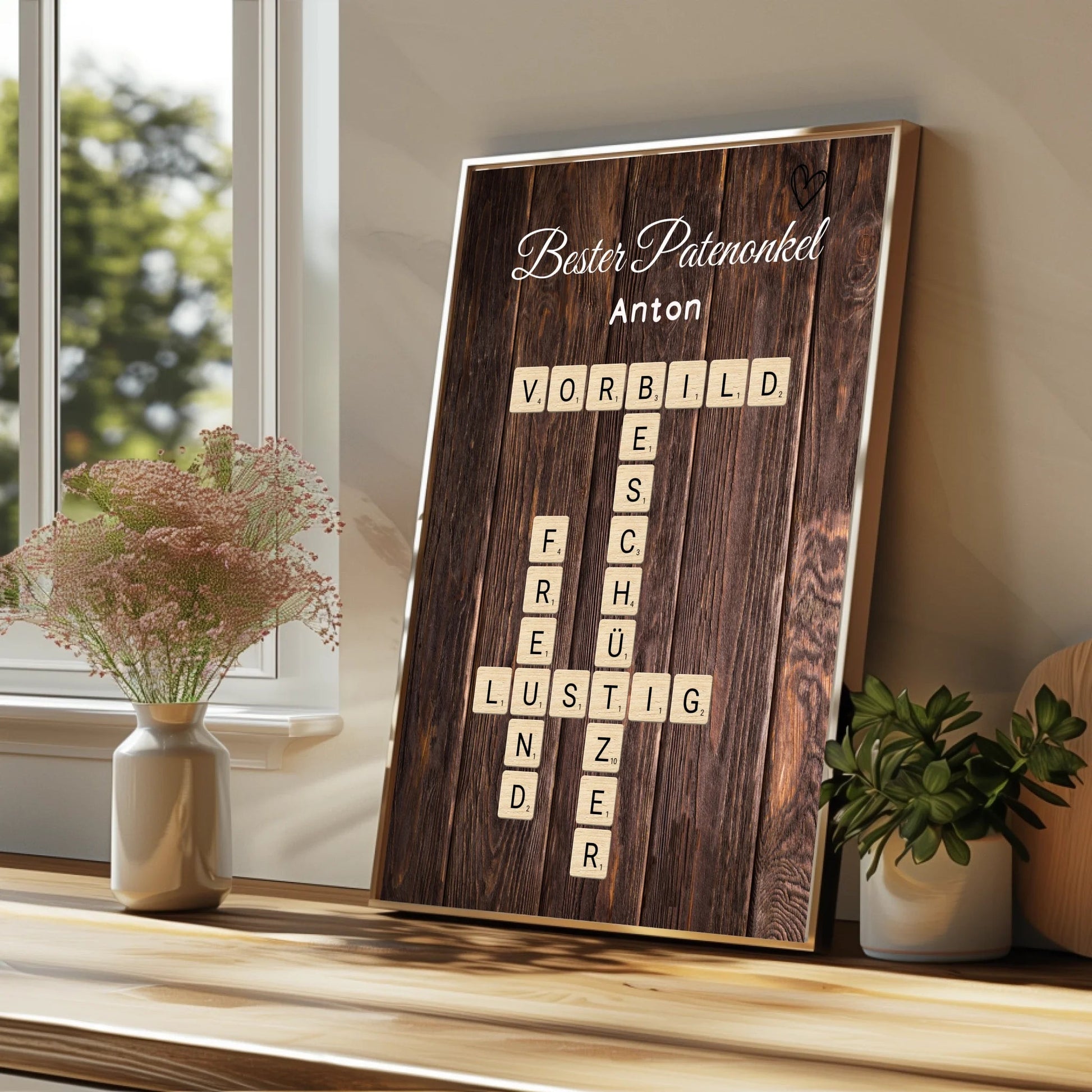 Bester Patenonkel Word Definition Poster Geschenk gestalten - Prinolla