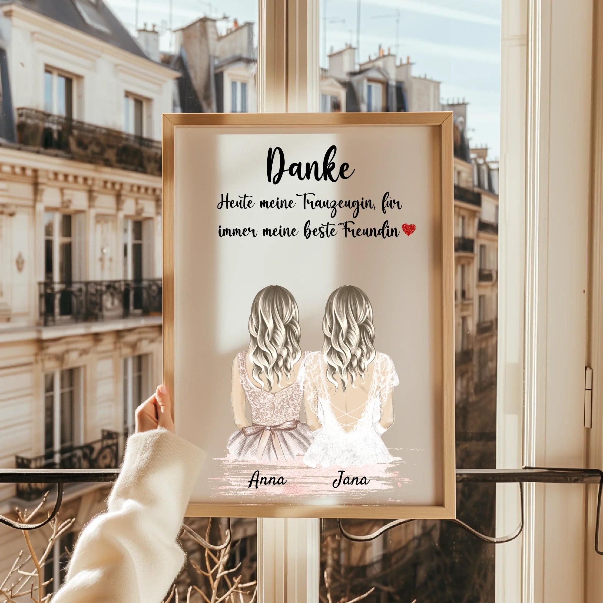 Danke sagen Geschenk Trauzeugin Braut Poster - Prinolla