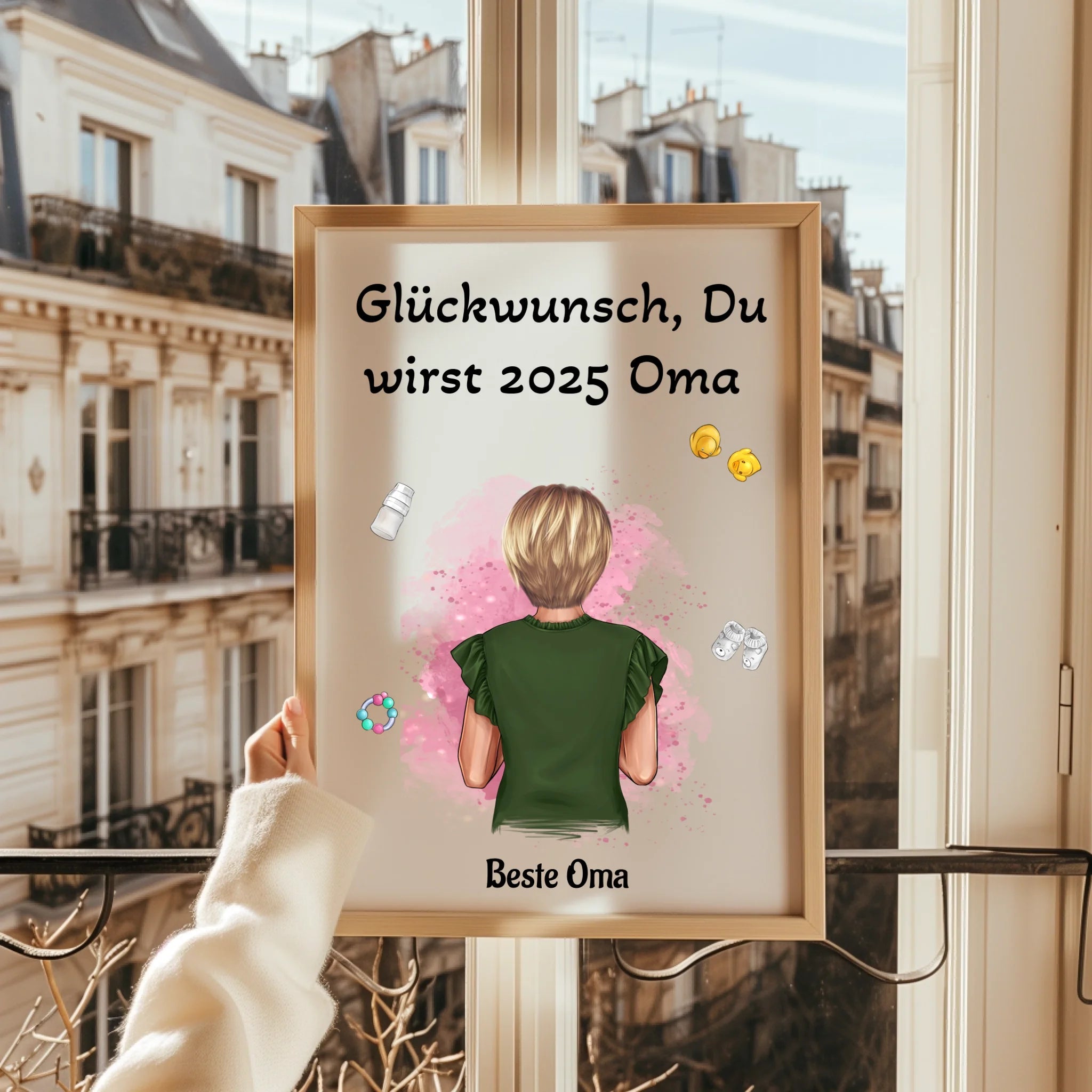 Du wirst Oma Schwangerschaft Ankündigung Poster für Mutter - Prinolla