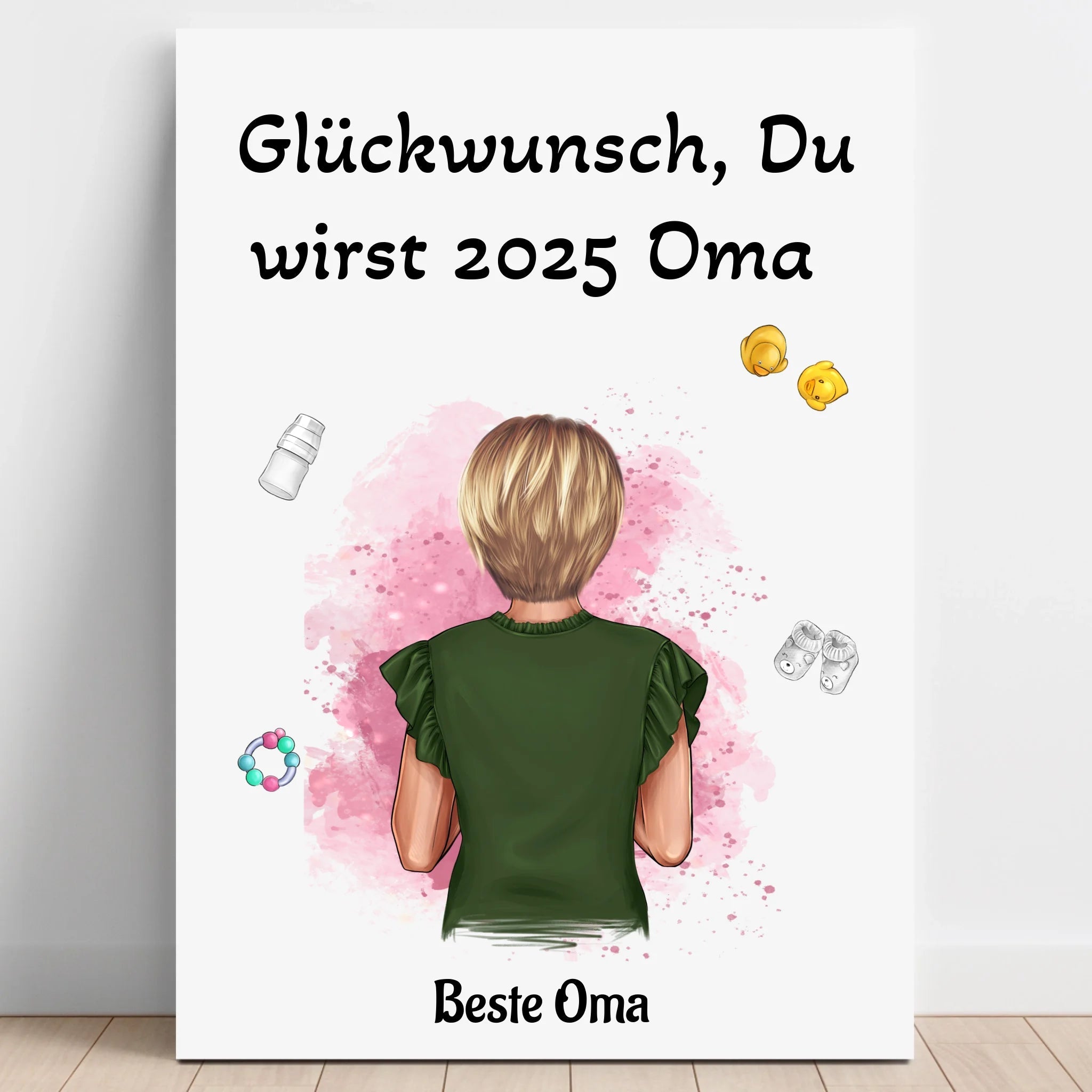 Du wirst Oma Schwangerschaft Ankündigung Poster für Mutter - Prinolla
