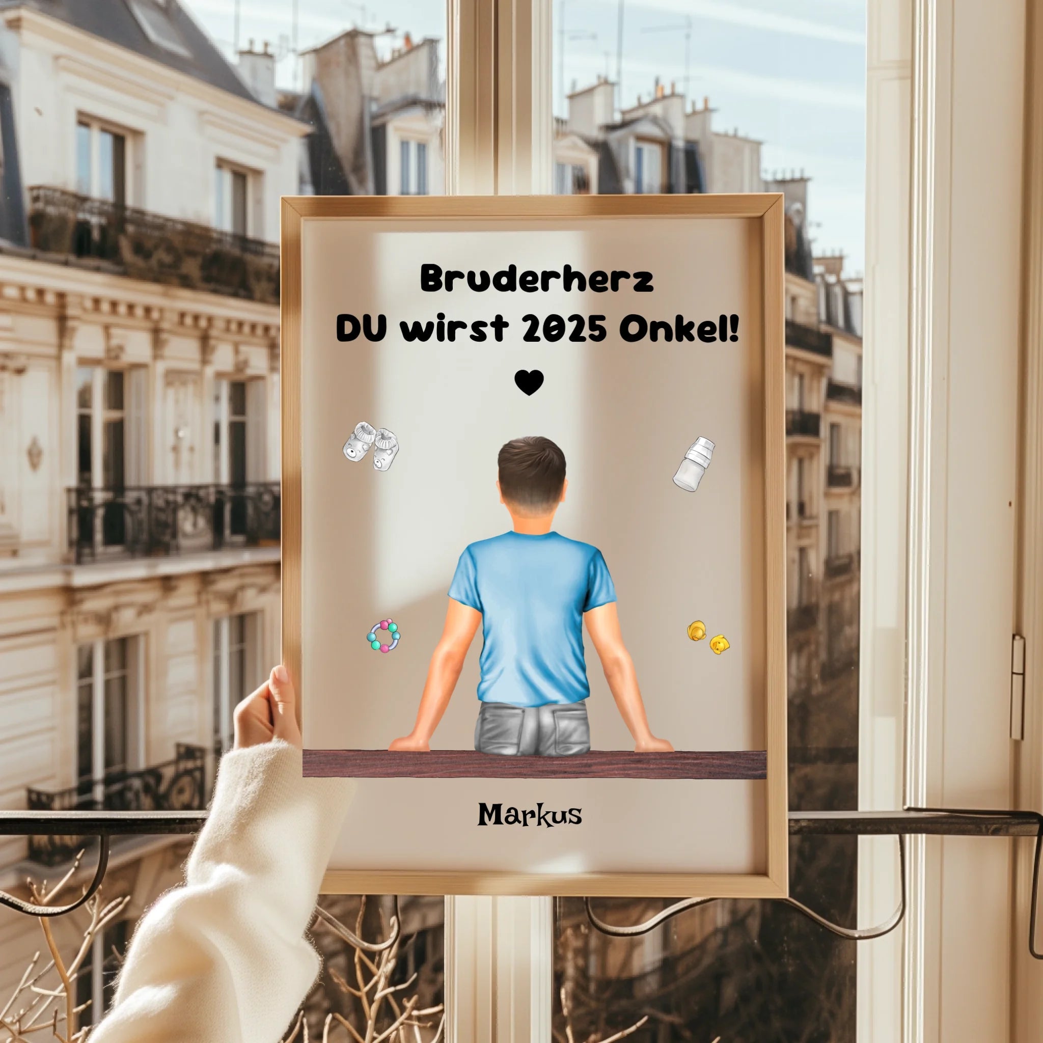 Du wirst Onkel Schwangerschaft Ankündigung Poster für Bruder - Prinolla