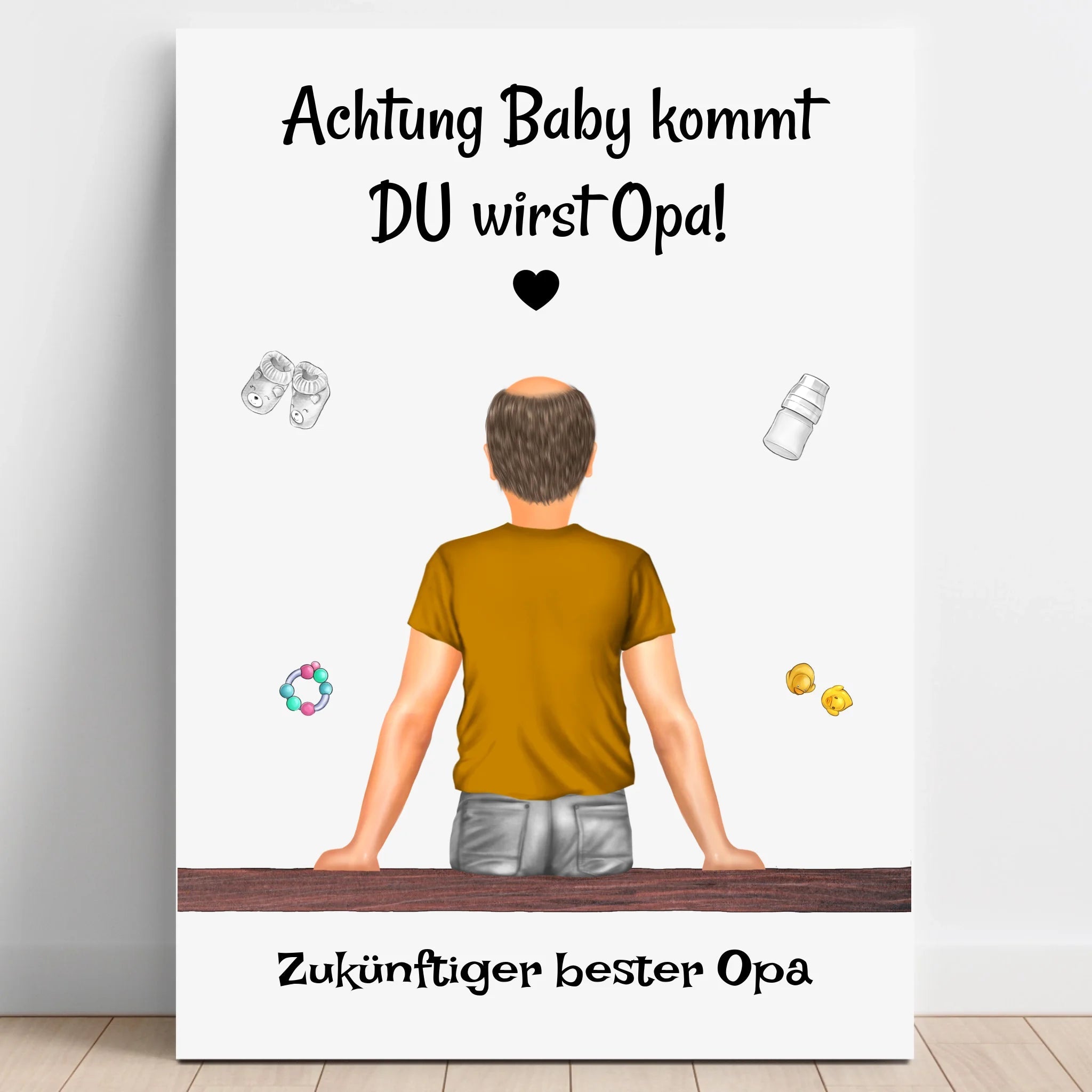 Du wirst Opa Schwangerschaft Ankündigung Poster für Papa - Prinolla