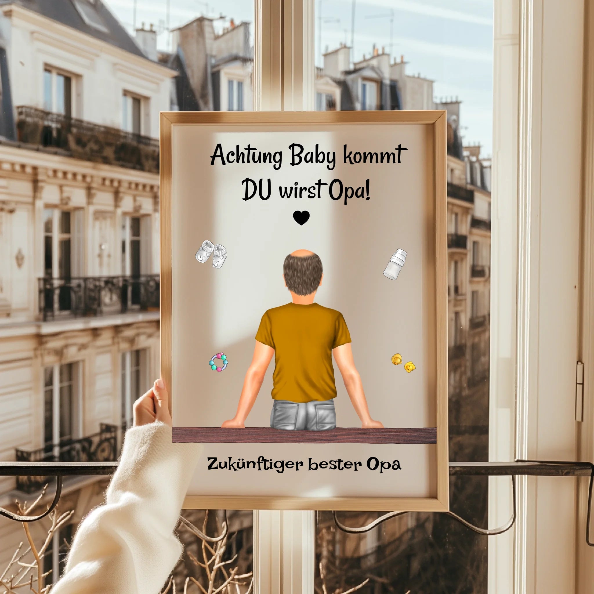 Du wirst Opa Schwangerschaft Ankündigung Poster für Papa - Prinolla