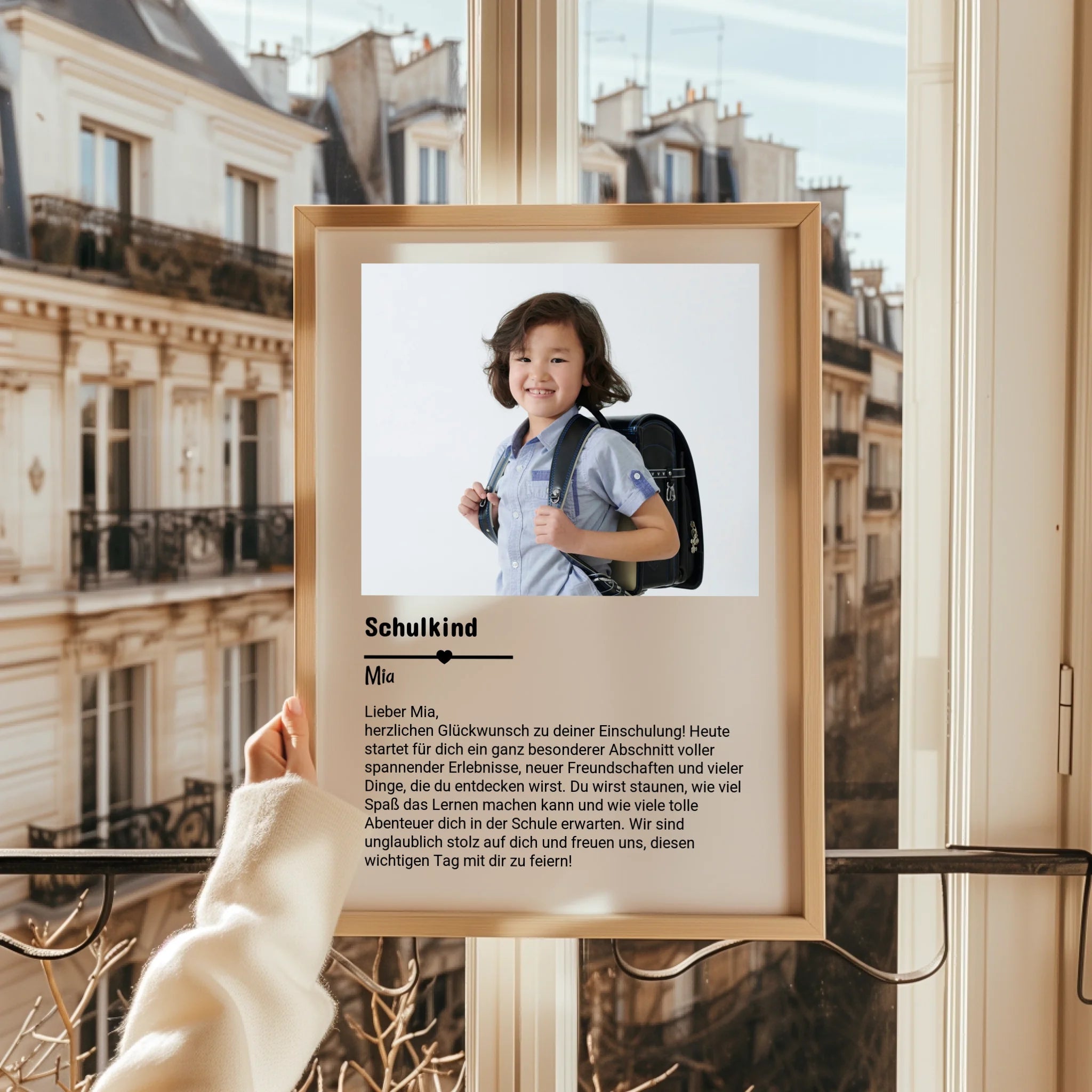 Einschulung Schulkind Fotogeschenk Poster personalisiert - Prinolla