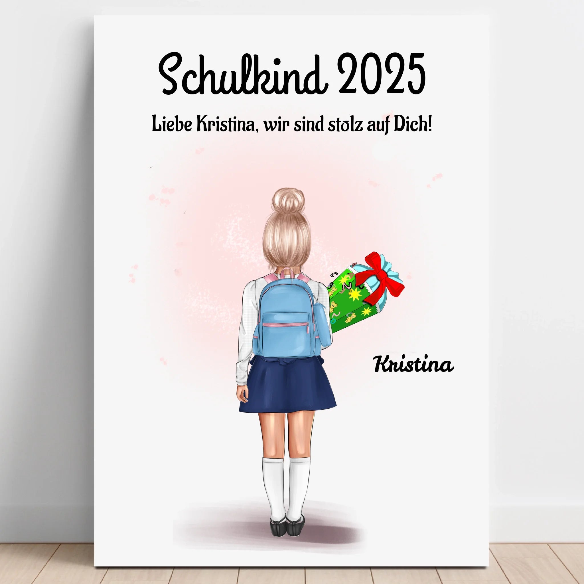 Endlich Schulkind Einschulung 1 Klasse Poster - Prinolla