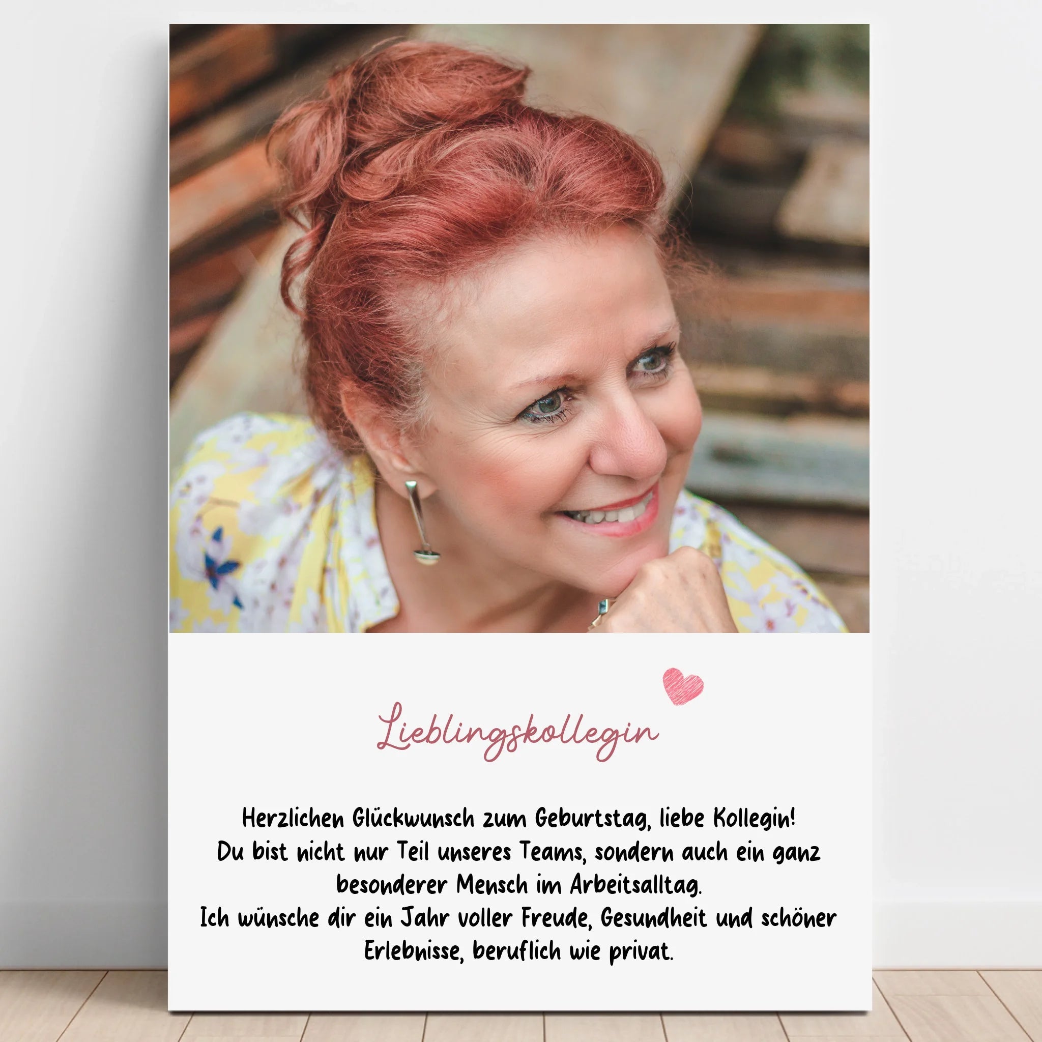 Fotogeschenk Kollegin Poster Foto personalisiert - Prinolla