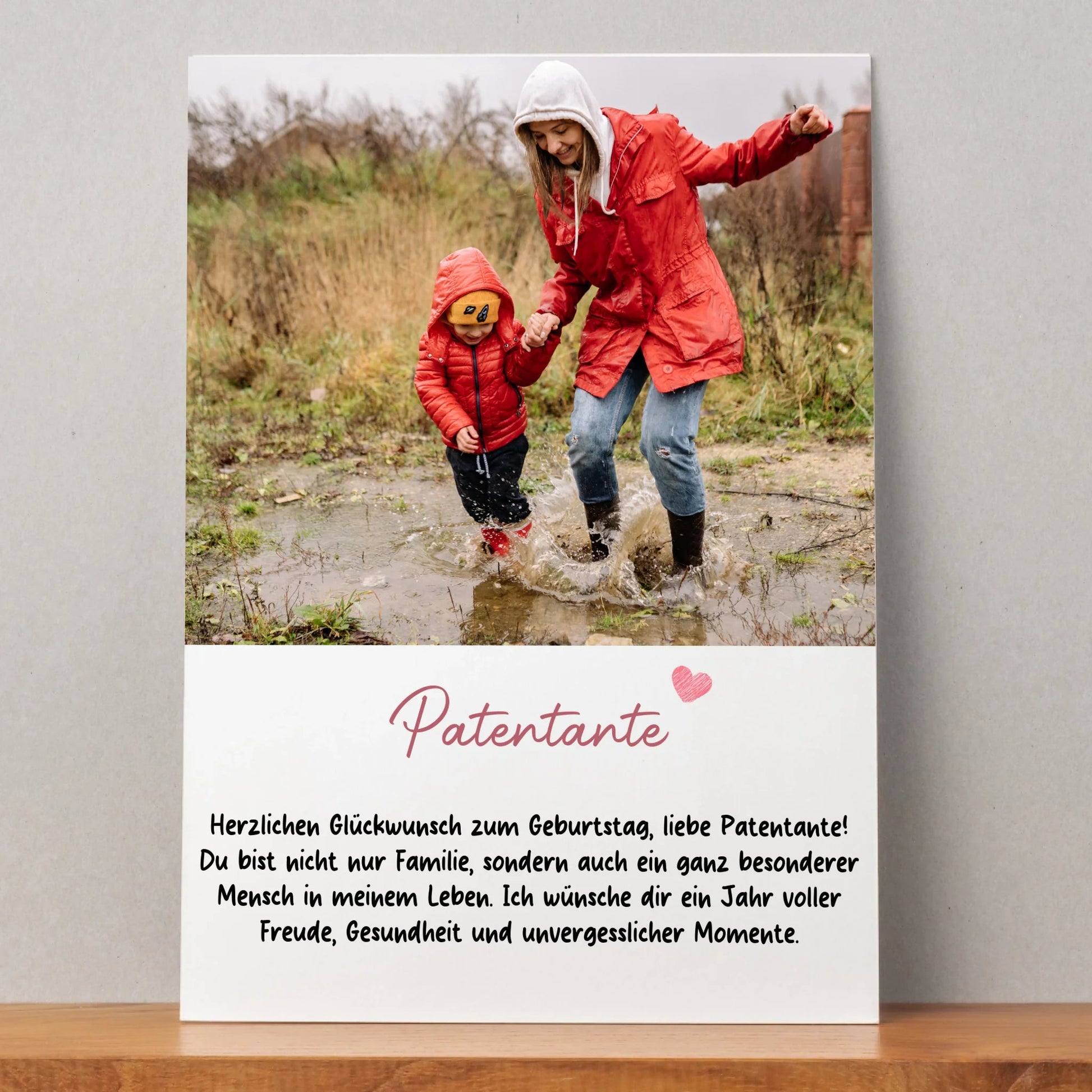 Fotogeschenk Patentante Poster zum Geburtstag - Prinolla